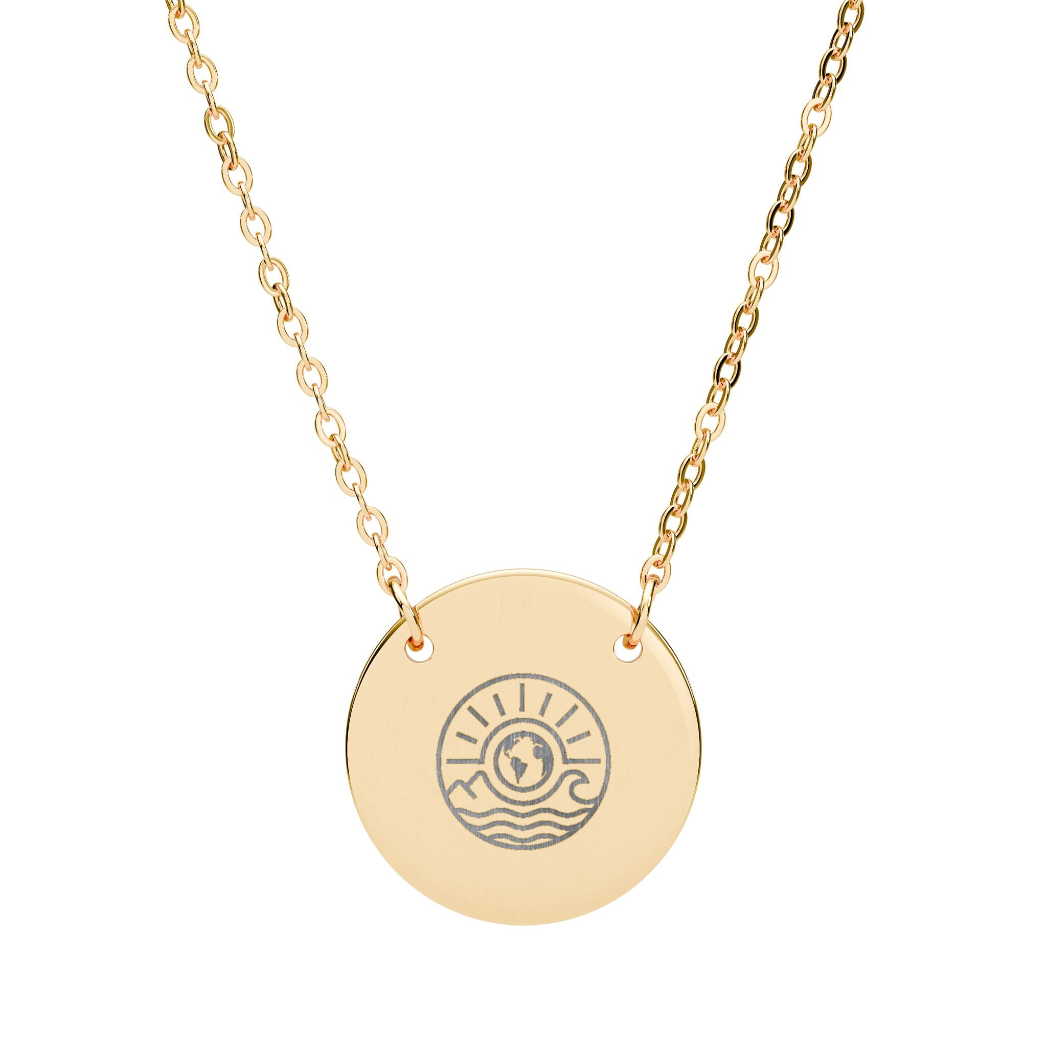 Sea Britely Logo Circle Necklace
