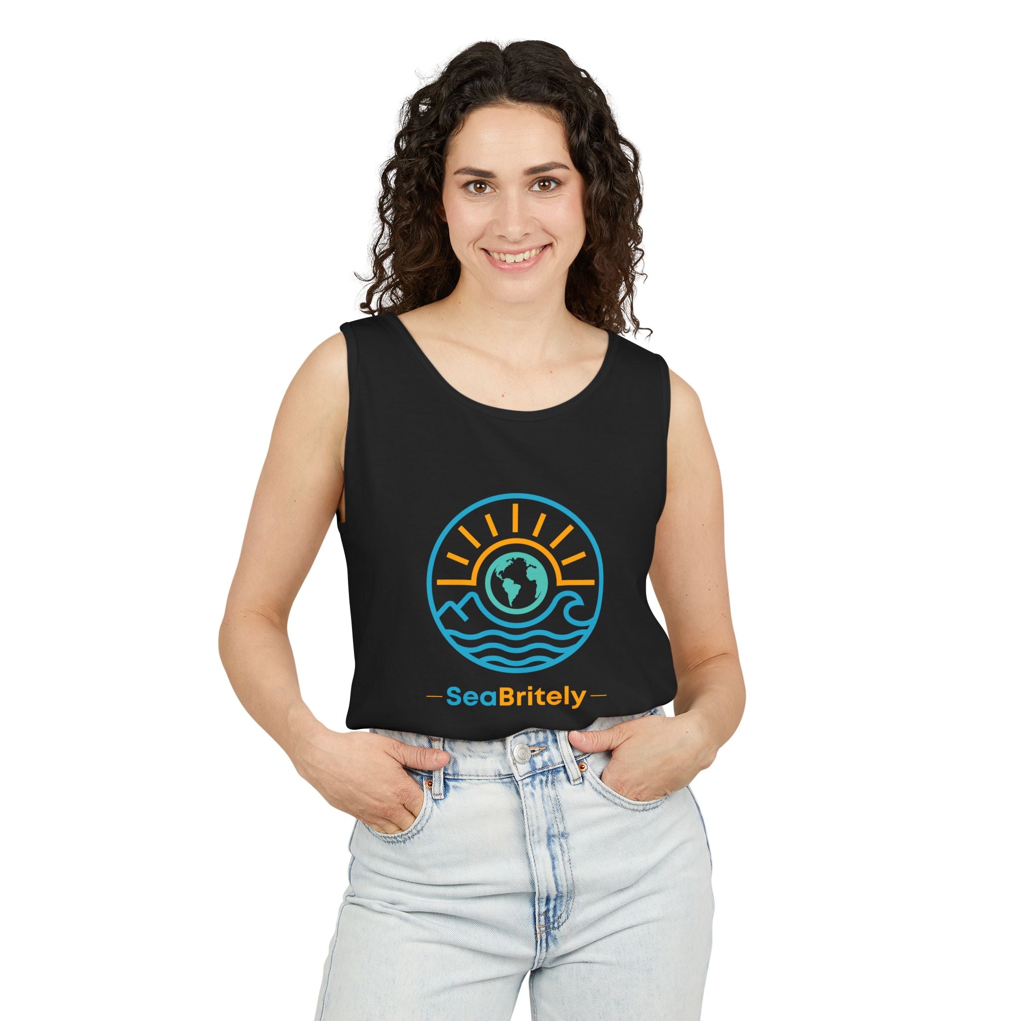 SeaBritey Logo Tank Top — Eco Surf Vibes Graphic Tank
