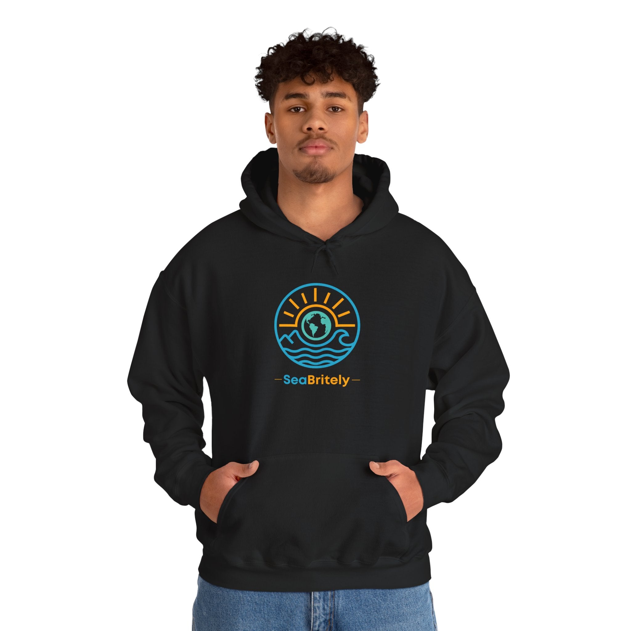 Coastal Calm Hoodie —  Cotton Blend Pullover