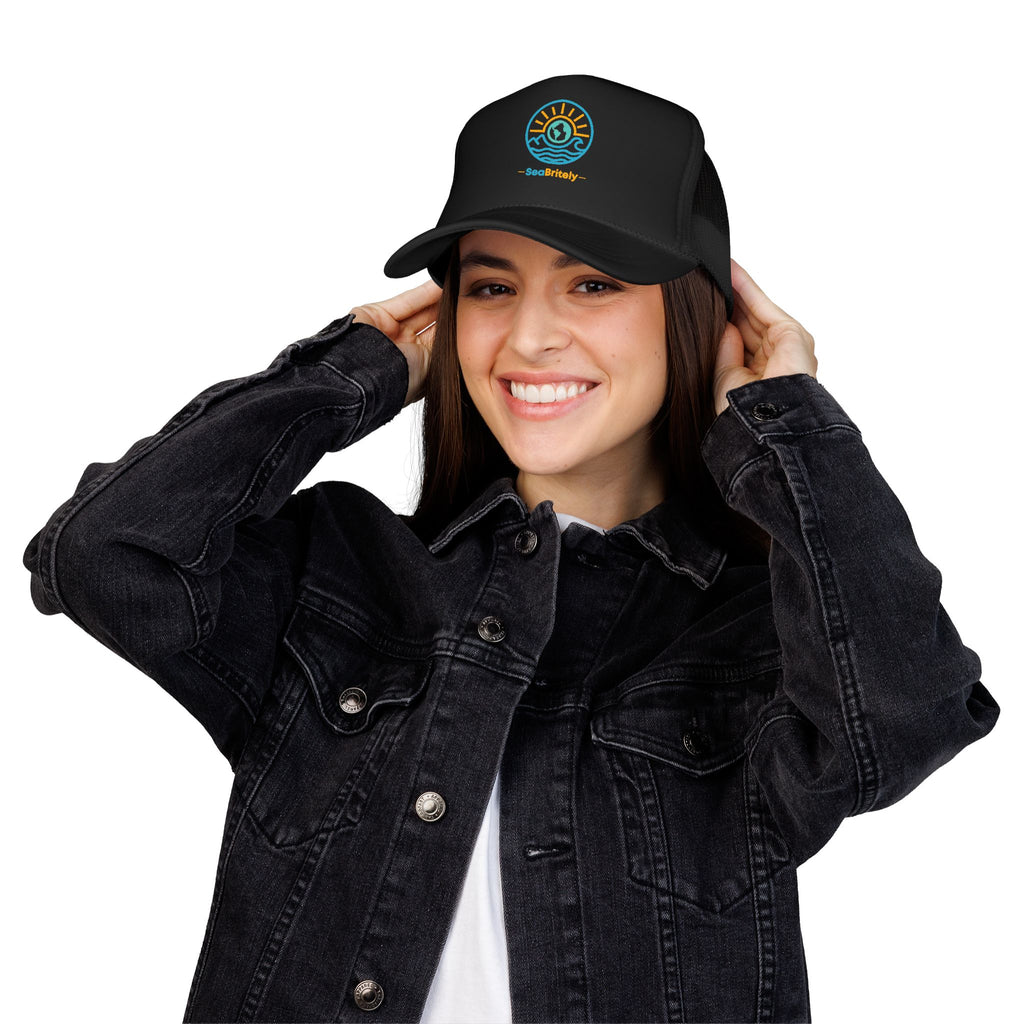 Sunrise Wave Trucker Cap - Foam Trucker Hat