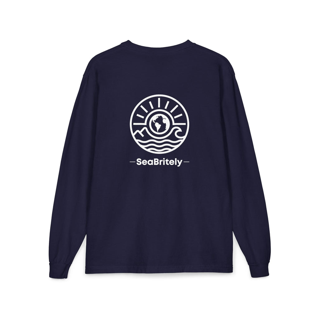 Long Sleeve Pocket T-Shirt — Classic White Cotton Tee