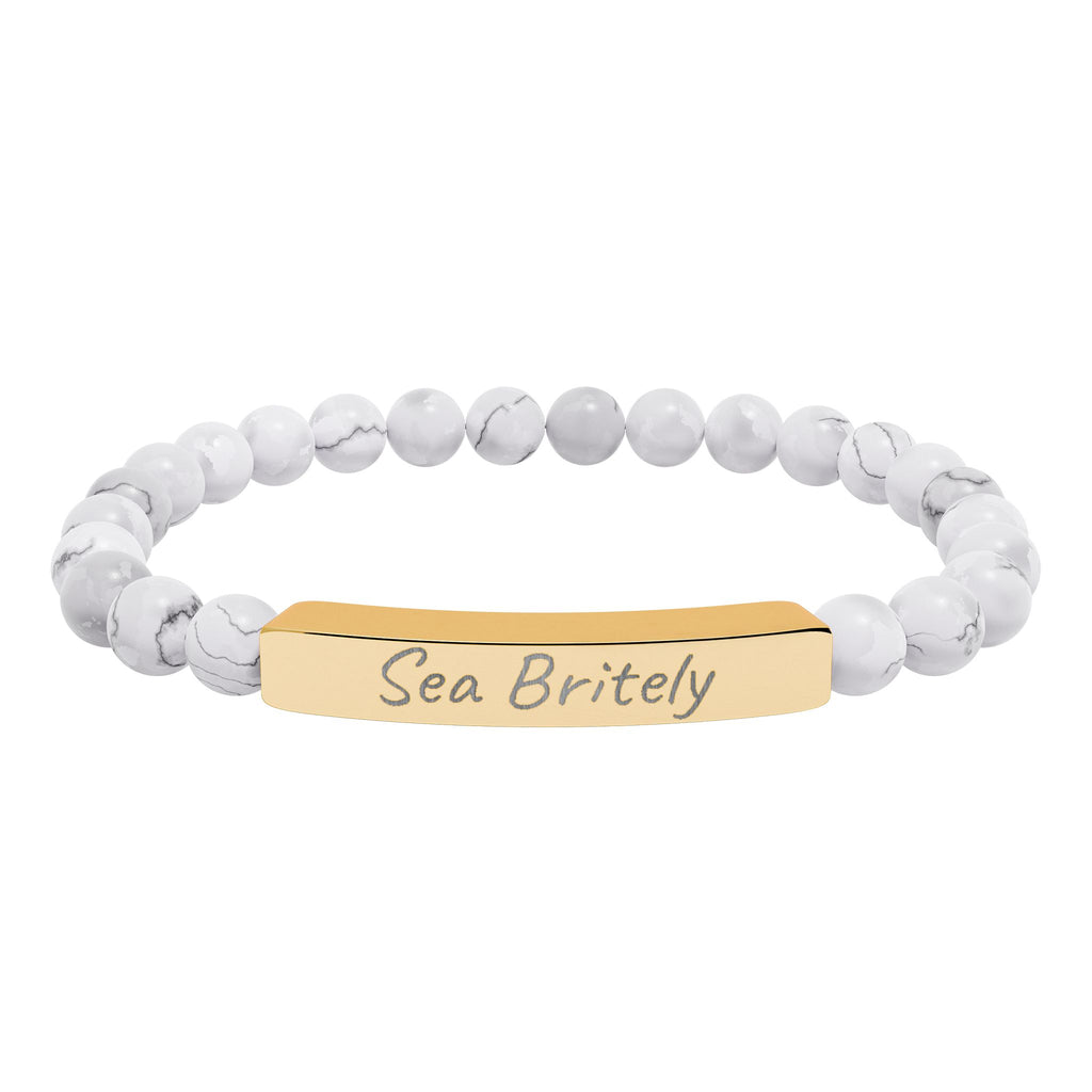 Sea Britely Natural Stone Stretch Bracelet