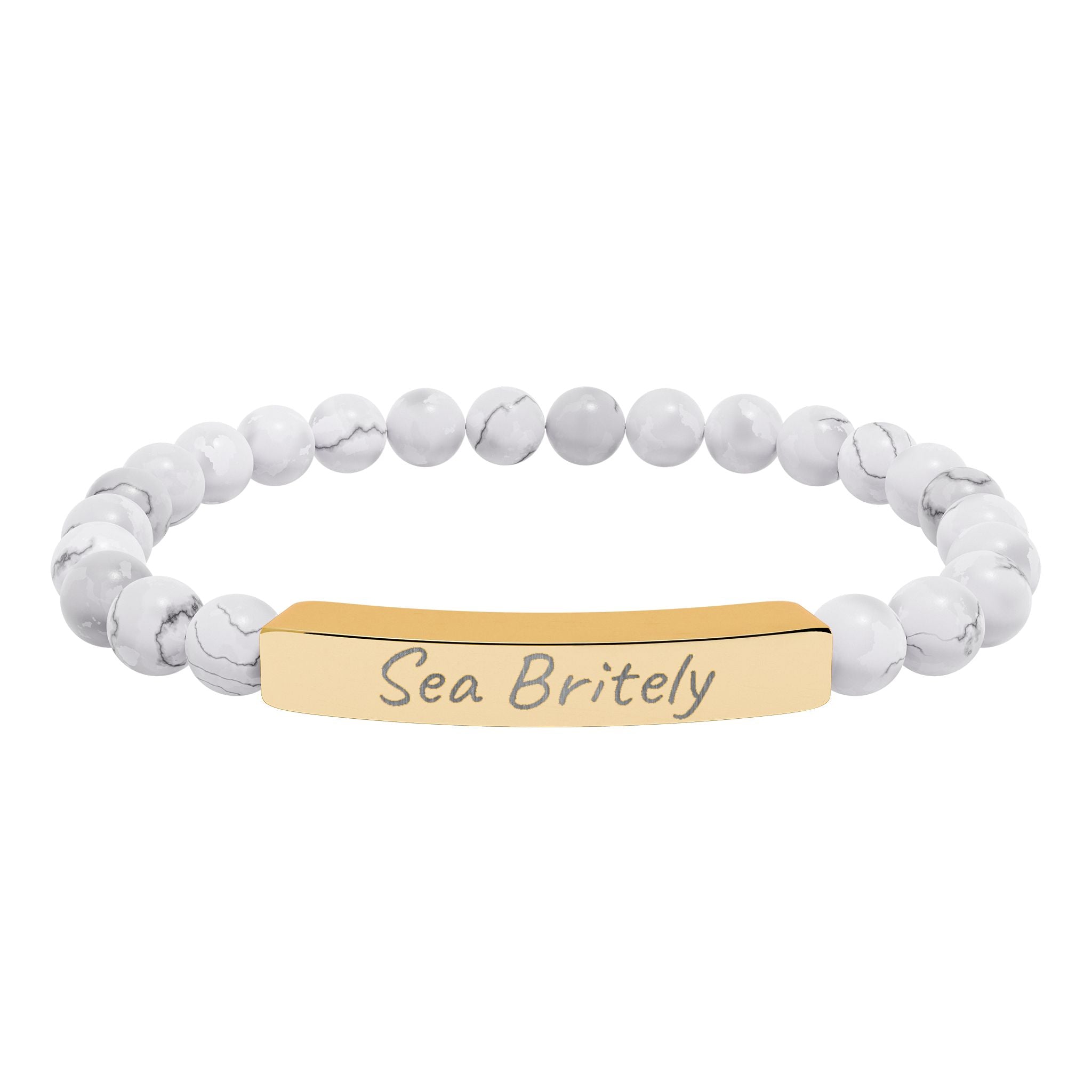 Sea Britely Natural Stone Stretch Bracelet