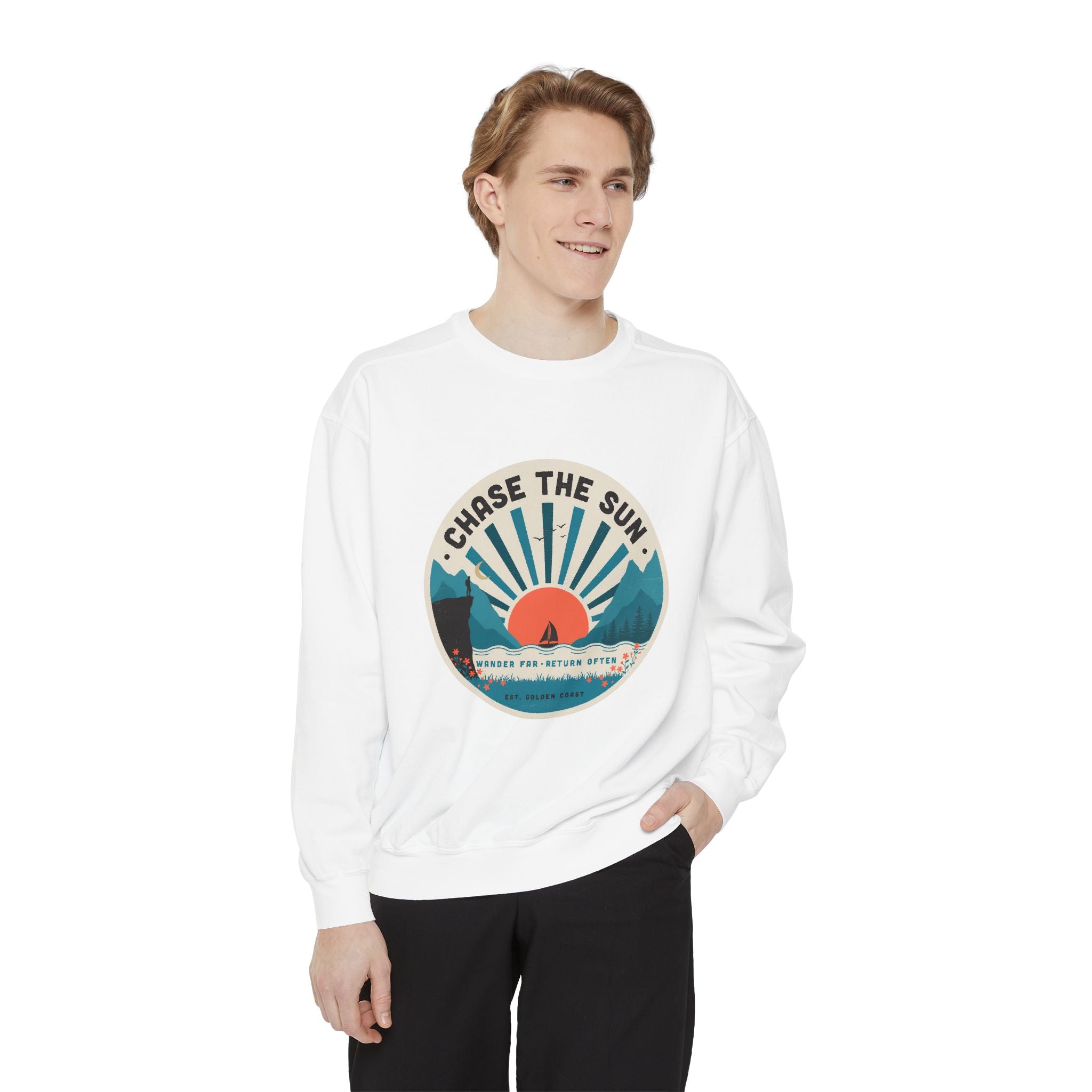 Chase the Sun Vintage Graphic Sweatshirt