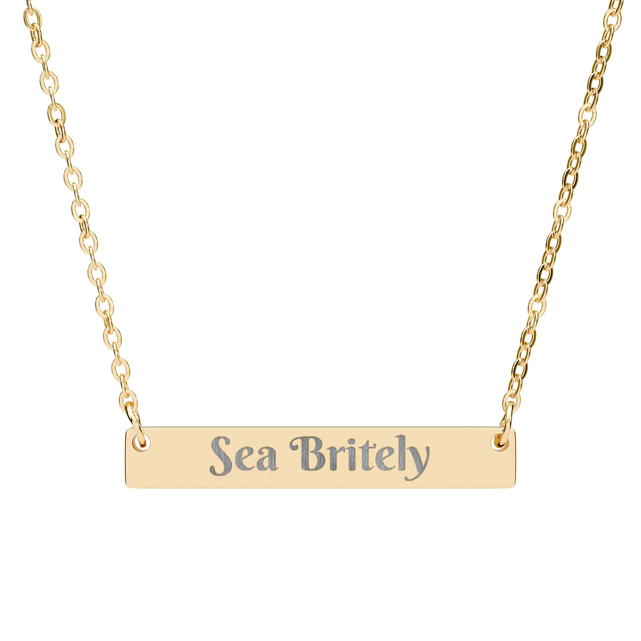 Sea Britely Horizontal Bar Necklace