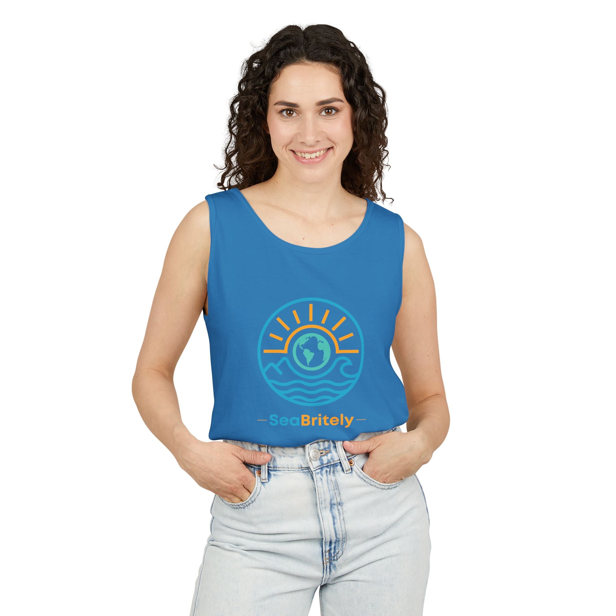 SeaBritey Logo Tank Top — Eco Surf Vibes Graphic Tank