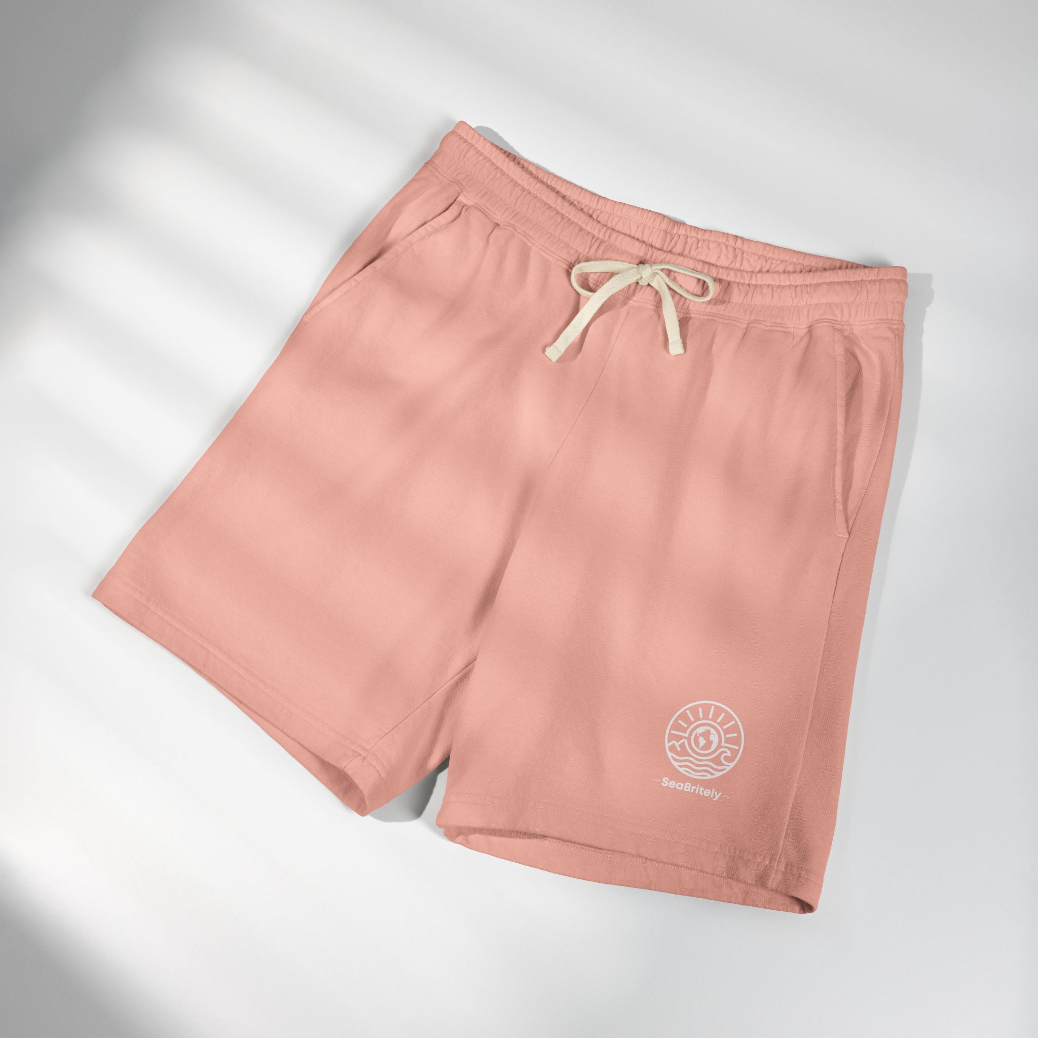 Lightweight Fleece Sweat Shorts — Garment-Dyed Casual Lounge Shorts