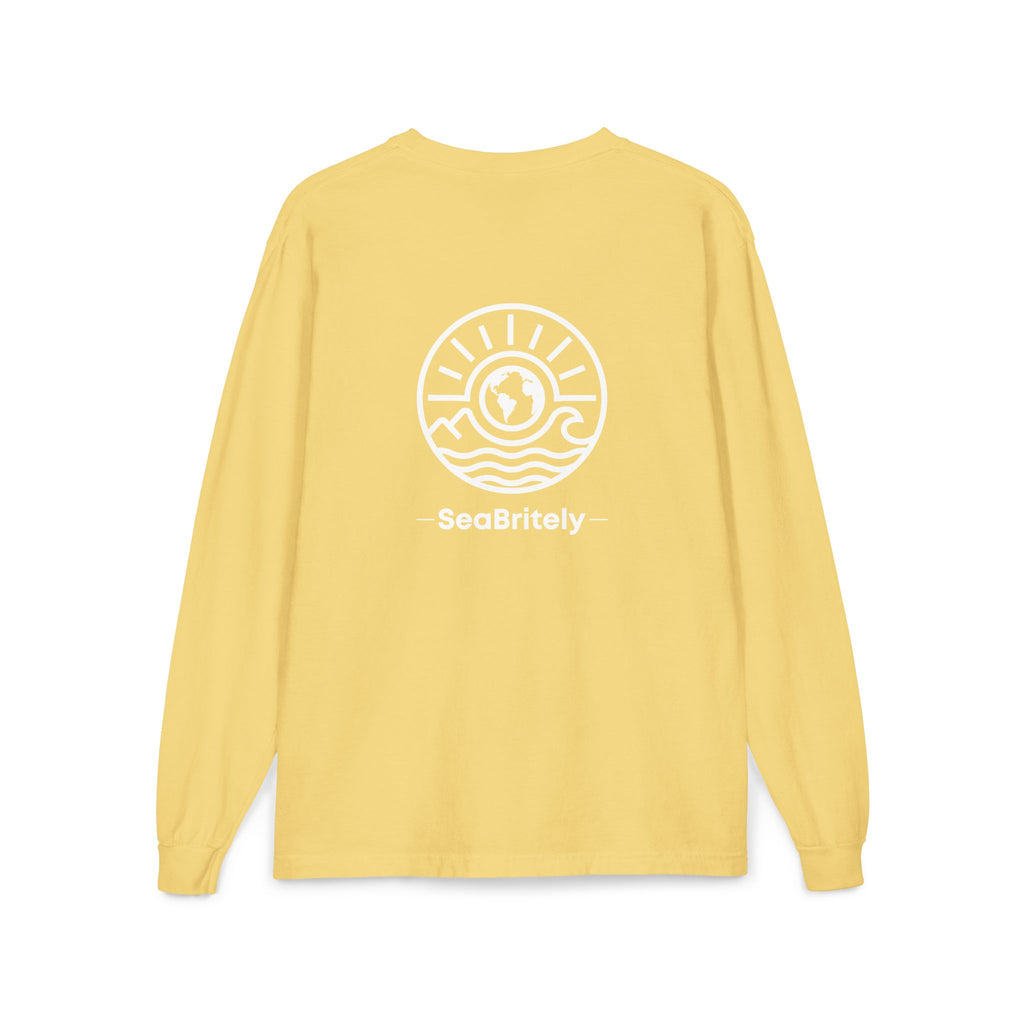 Long Sleeve Pocket T-Shirt — Classic White Cotton Tee