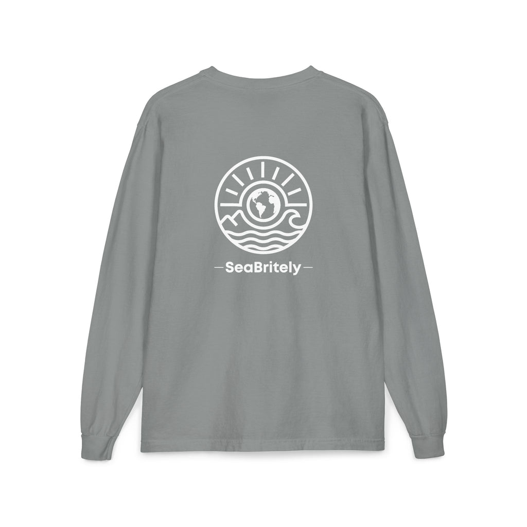 Long Sleeve Pocket T-Shirt — Classic White Cotton Tee