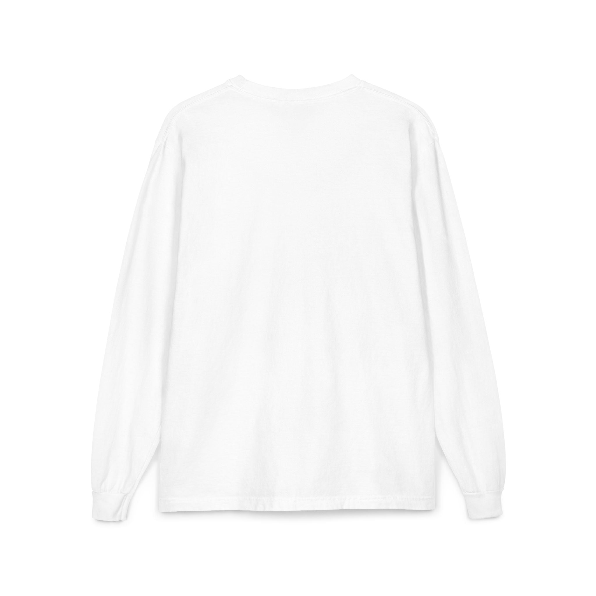 Long Sleeve Pocket T-Shirt — Classic White Cotton Tee