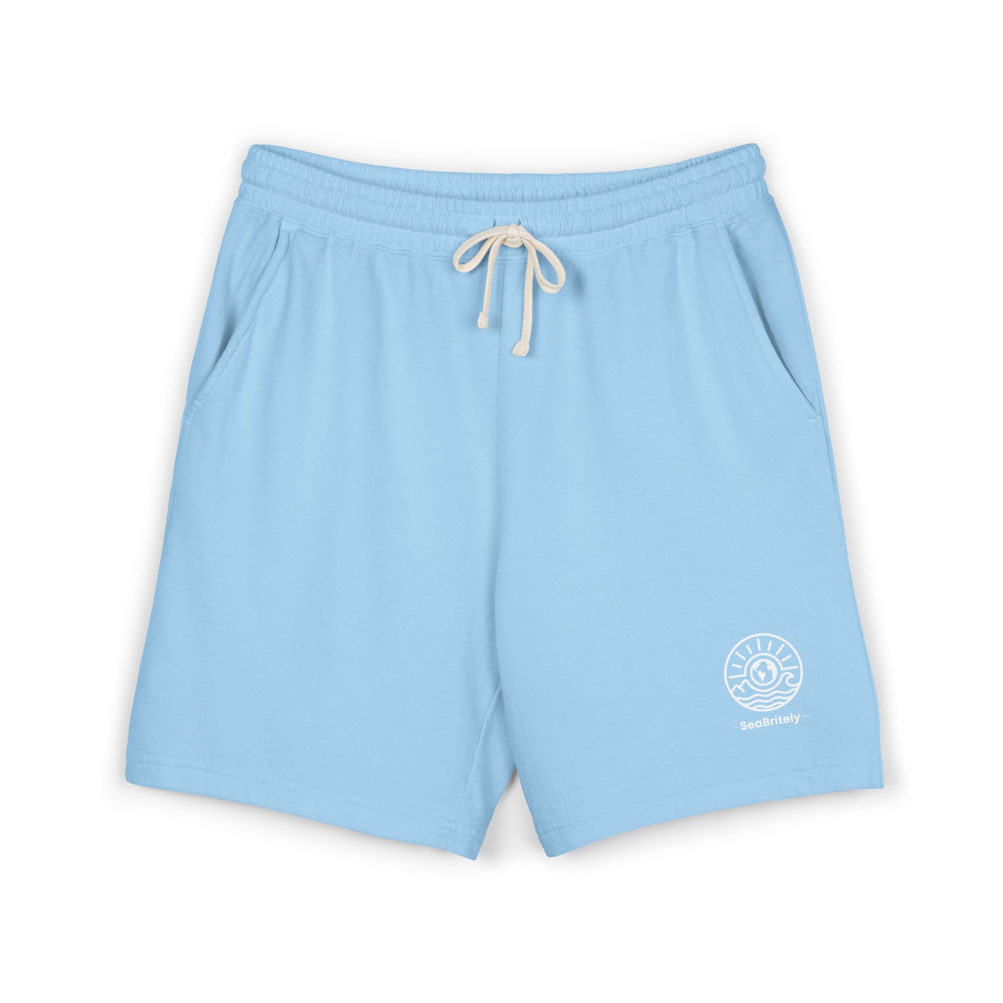 Lightweight Fleece Sweat Shorts — Garment-Dyed Casual Lounge Shorts