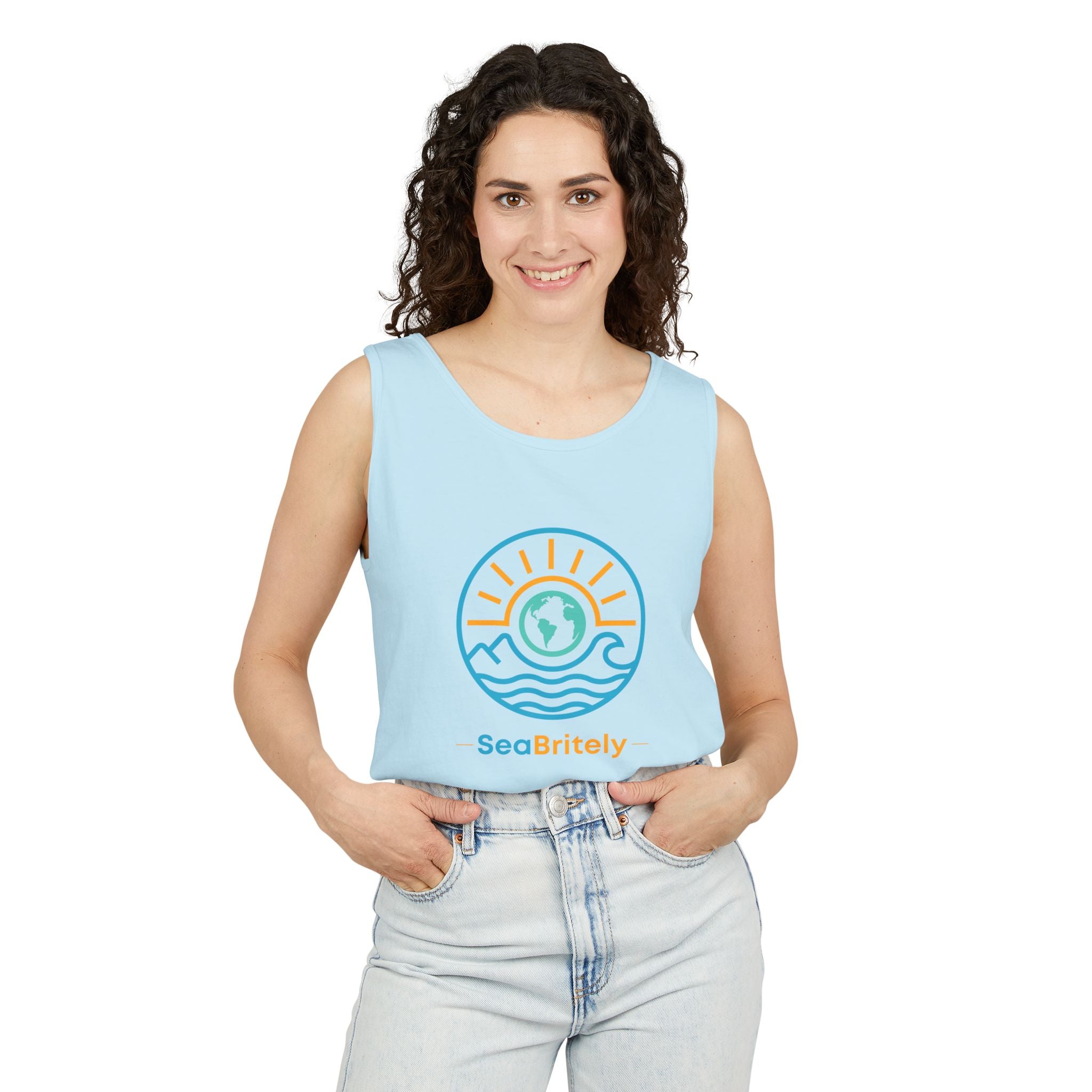 SeaBritey Logo Tank Top — Eco Surf Vibes Graphic Tank
