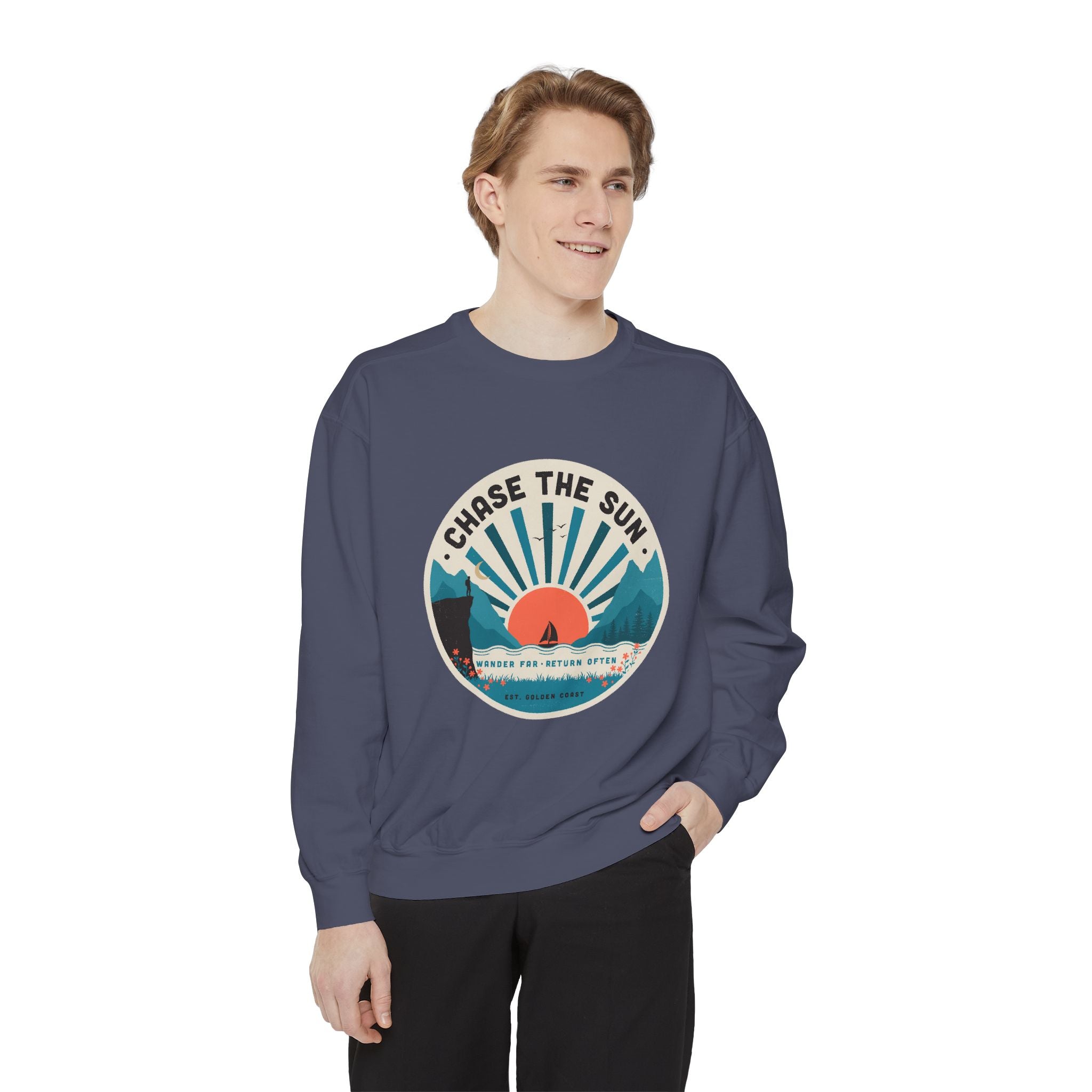 Chase the Sun Vintage Graphic Sweatshirt