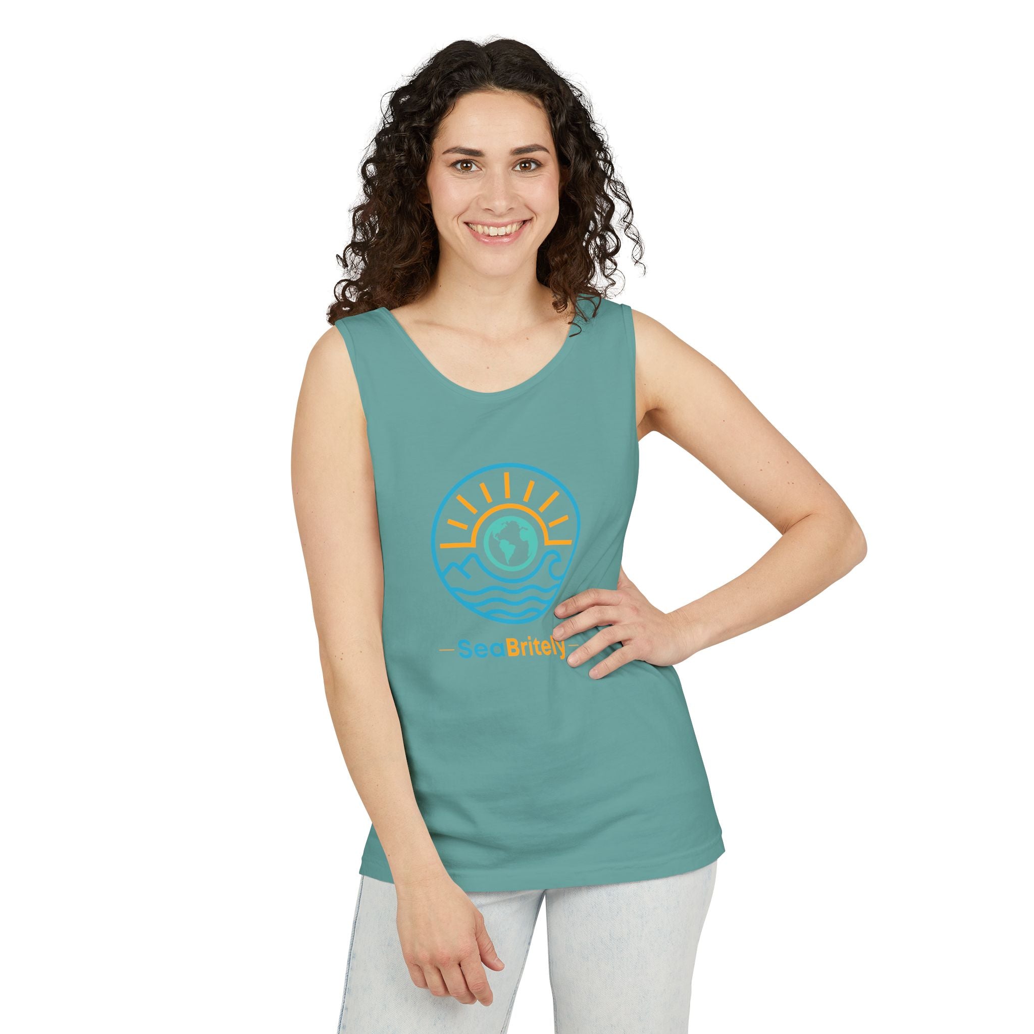 SeaBritey Logo Tank Top — Eco Surf Vibes Graphic Tank