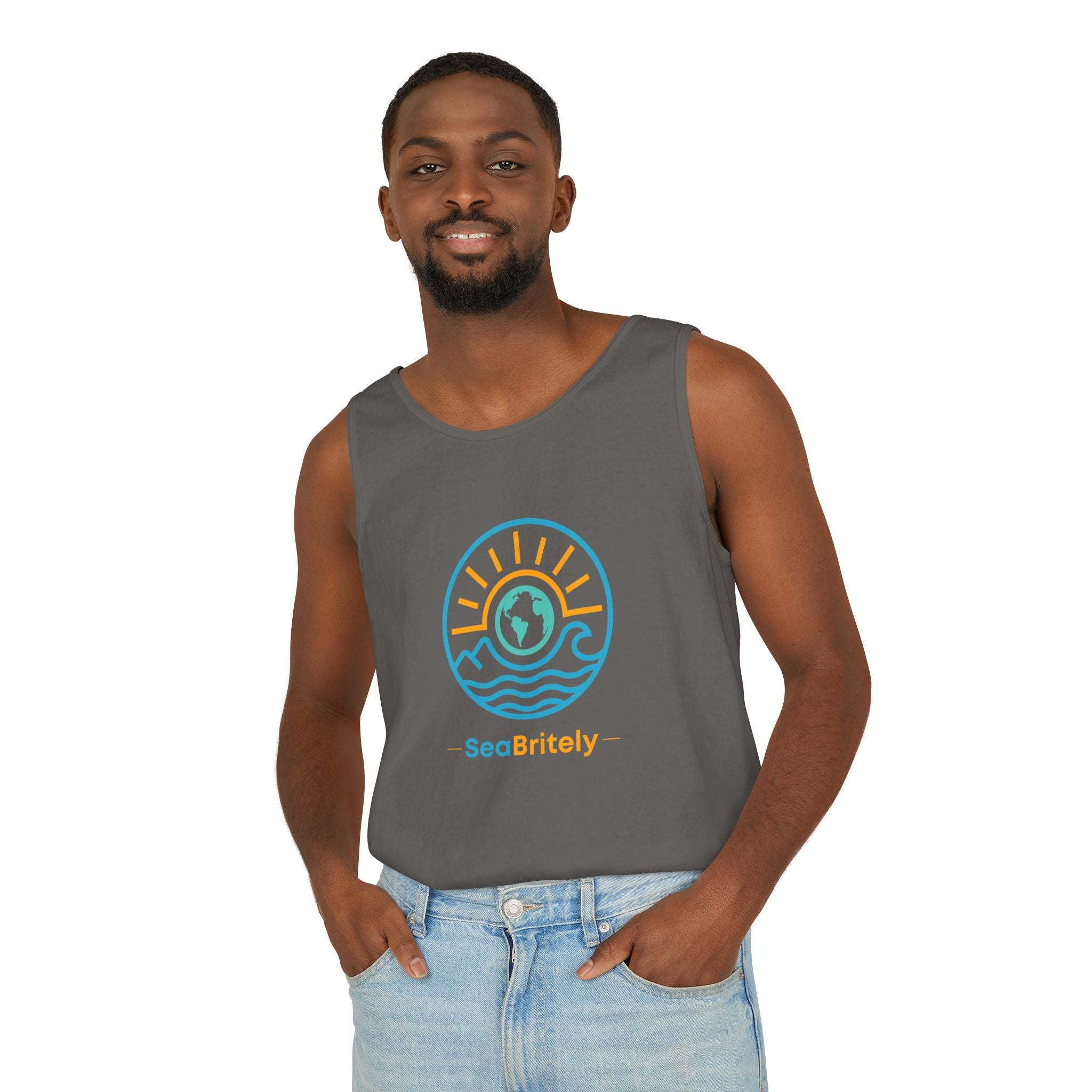 SeaBritey Logo Tank Top — Eco Surf Vibes Graphic Tank