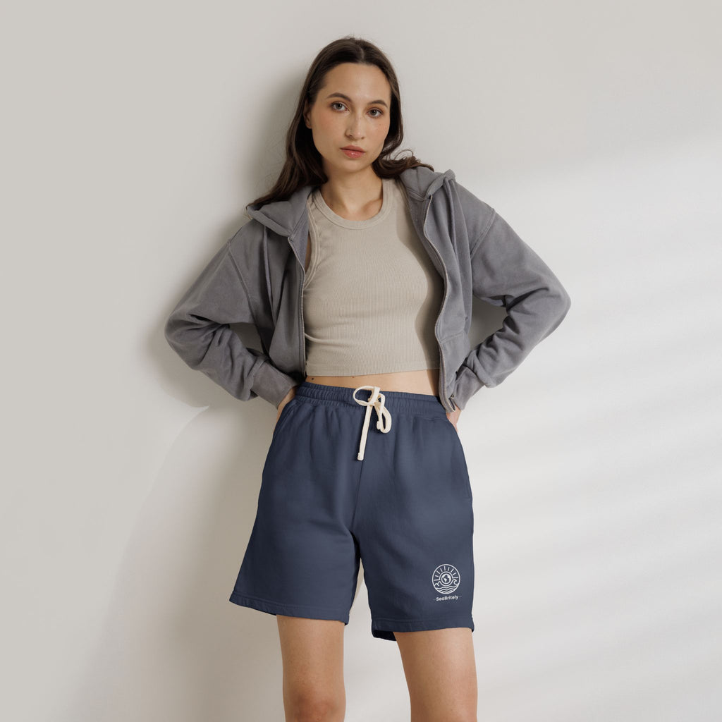 Lightweight Fleece Sweat Shorts — Garment-Dyed Casual Lounge Shorts
