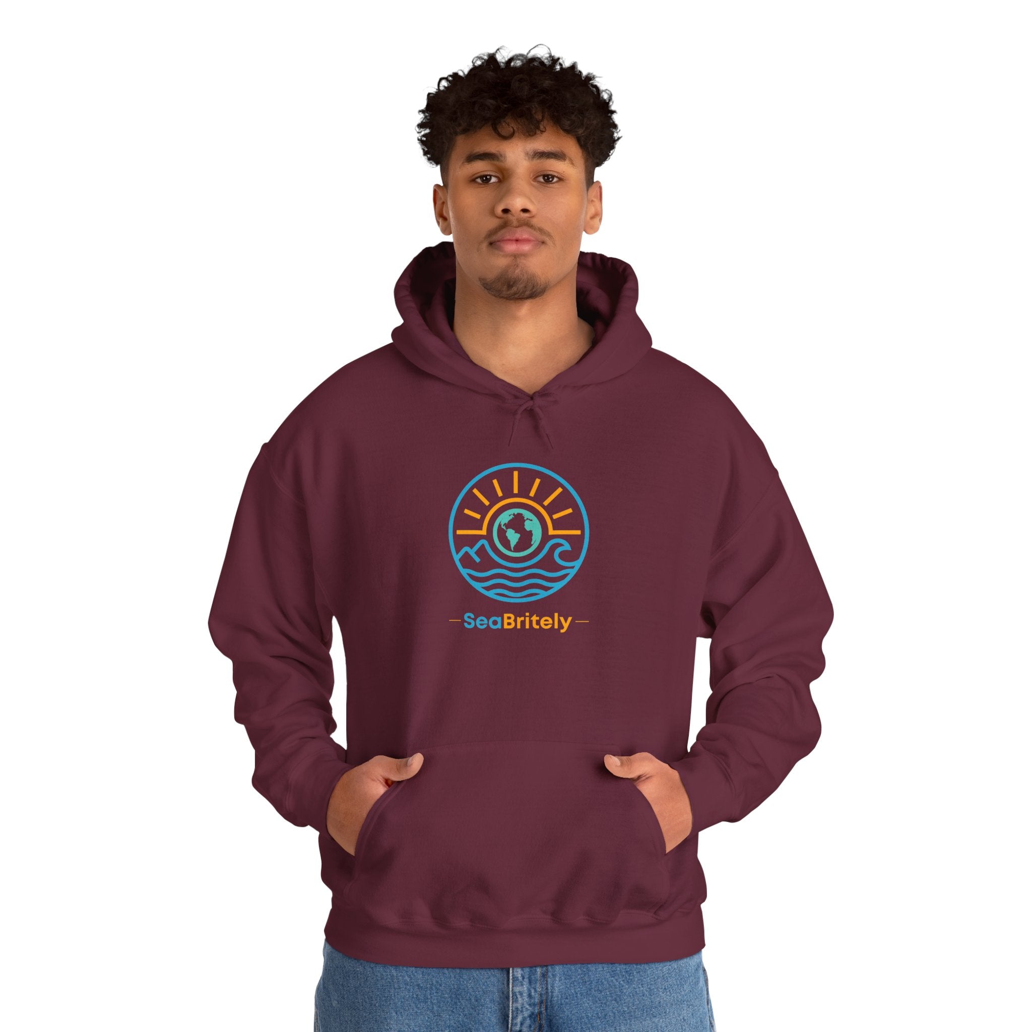 Coastal Calm Hoodie —  Cotton Blend Pullover