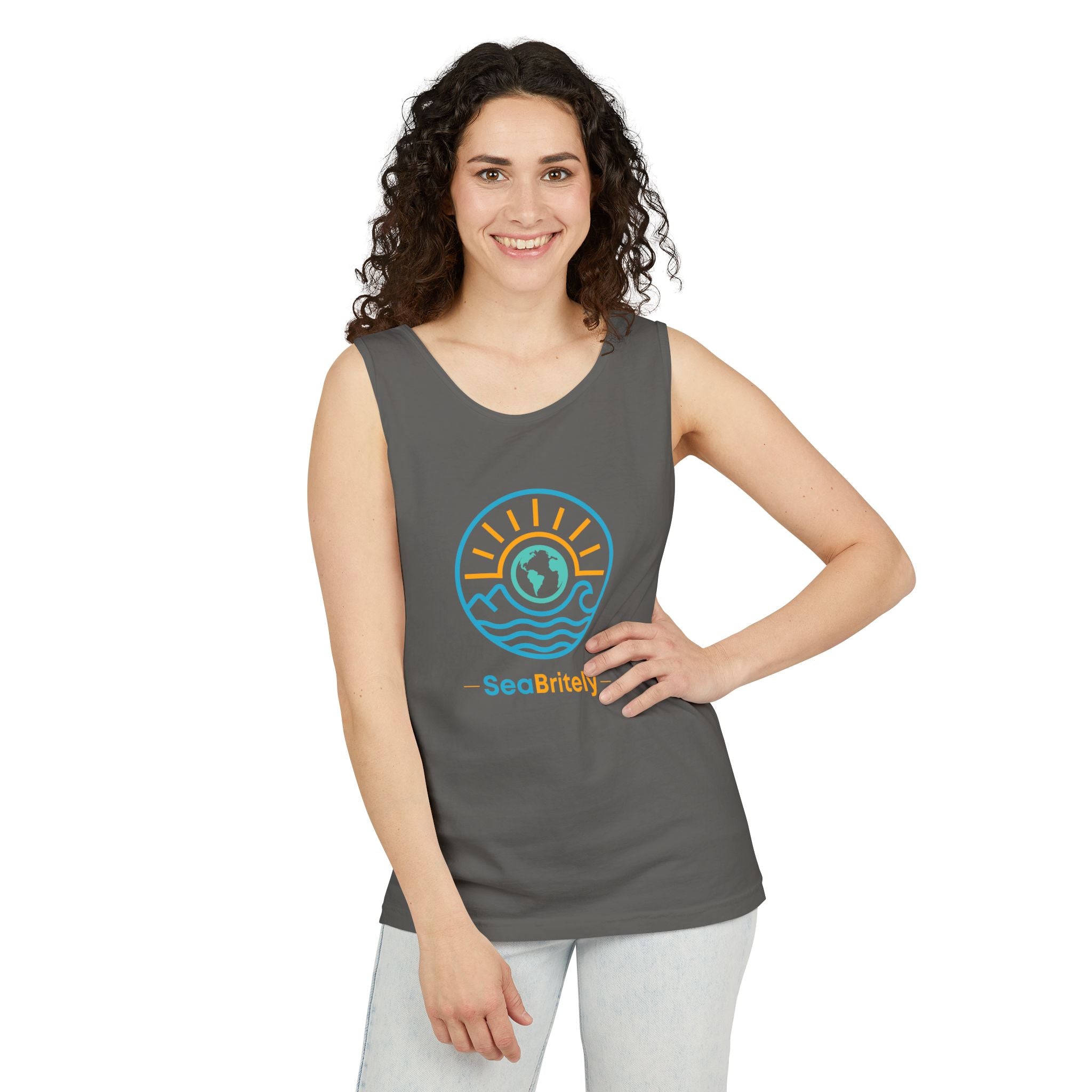 SeaBritey Logo Tank Top — Eco Surf Vibes Graphic Tank