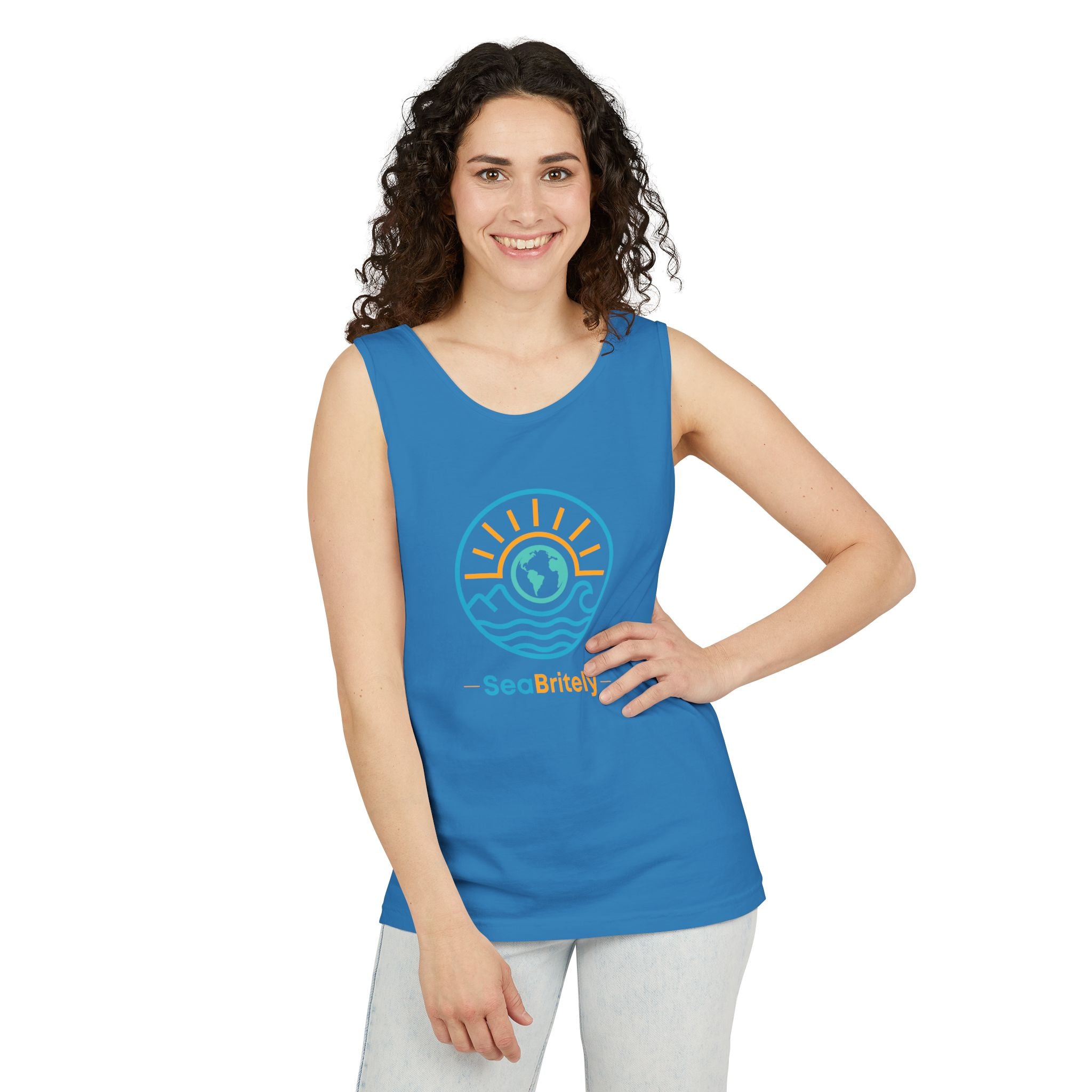 SeaBritey Logo Tank Top — Eco Surf Vibes Graphic Tank