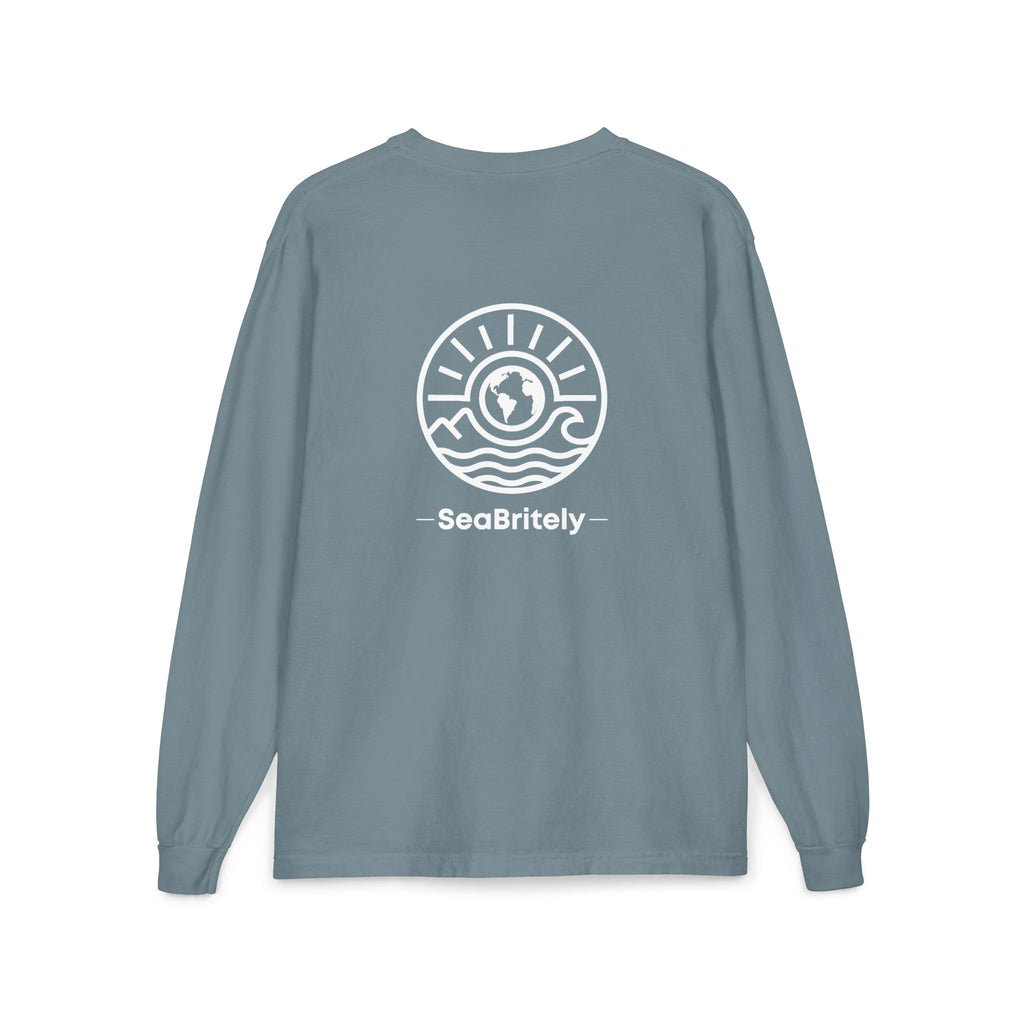 Long Sleeve Pocket T-Shirt — Classic White Cotton Tee