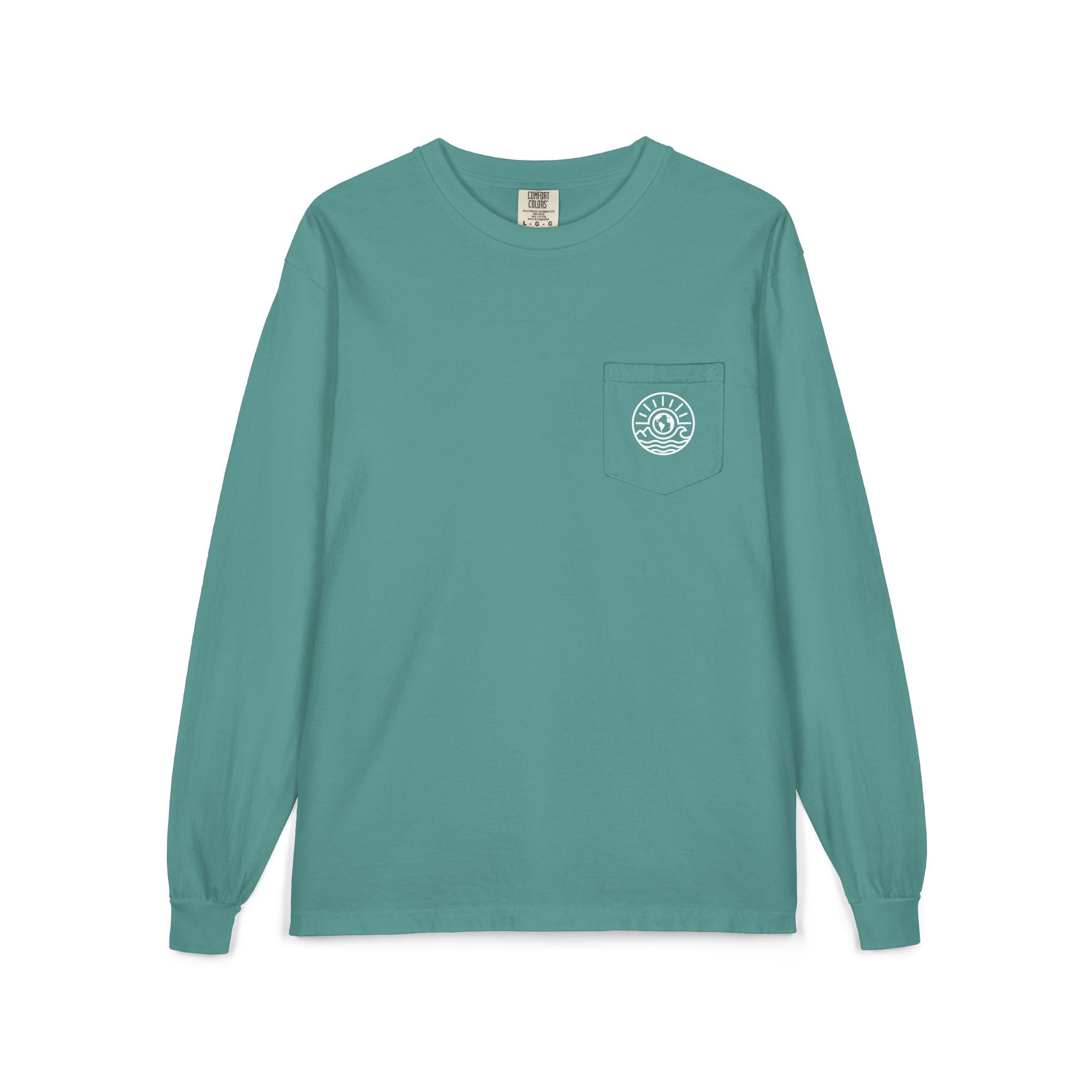 Long Sleeve Pocket T-Shirt — Classic White Cotton Tee