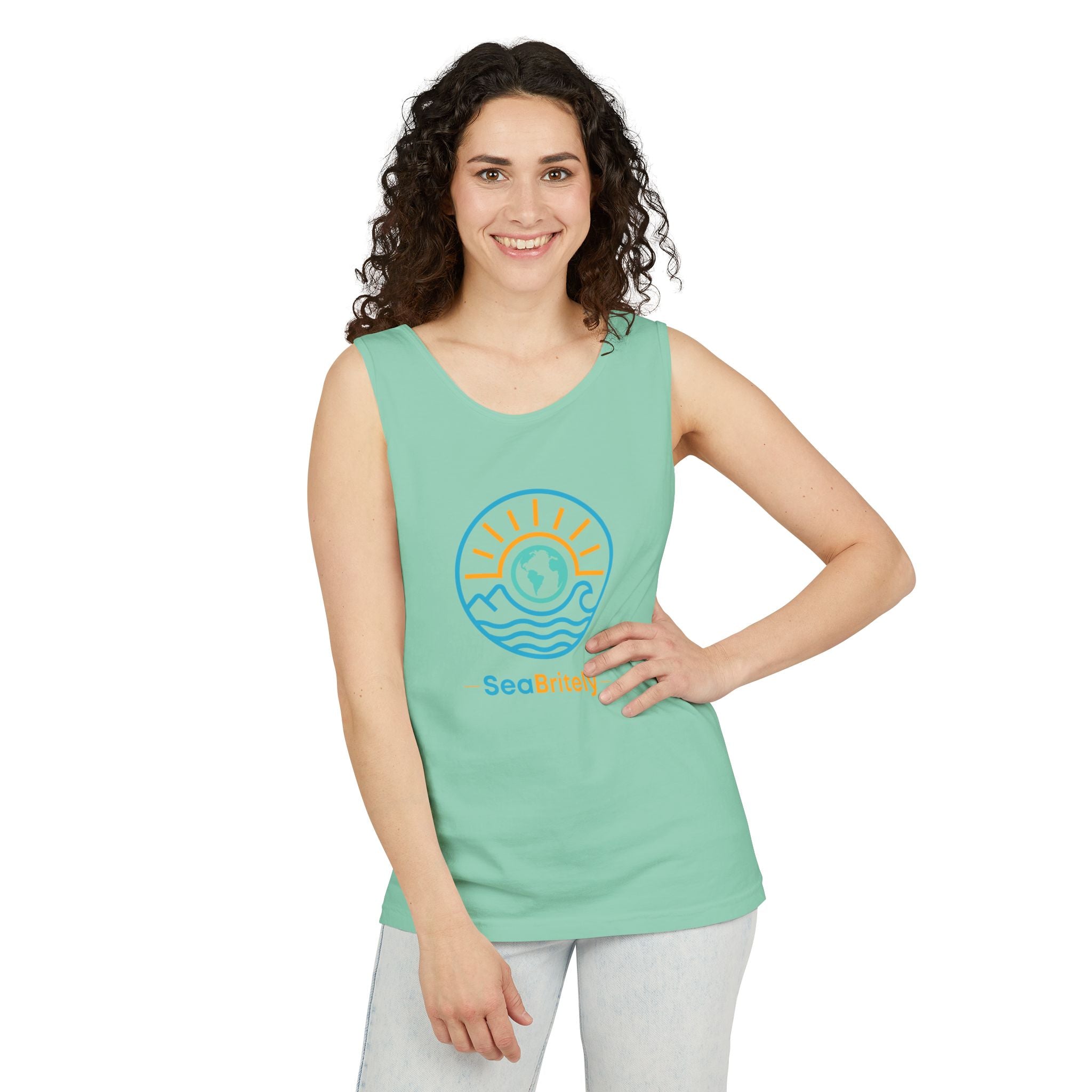 SeaBritey Logo Tank Top — Eco Surf Vibes Graphic Tank