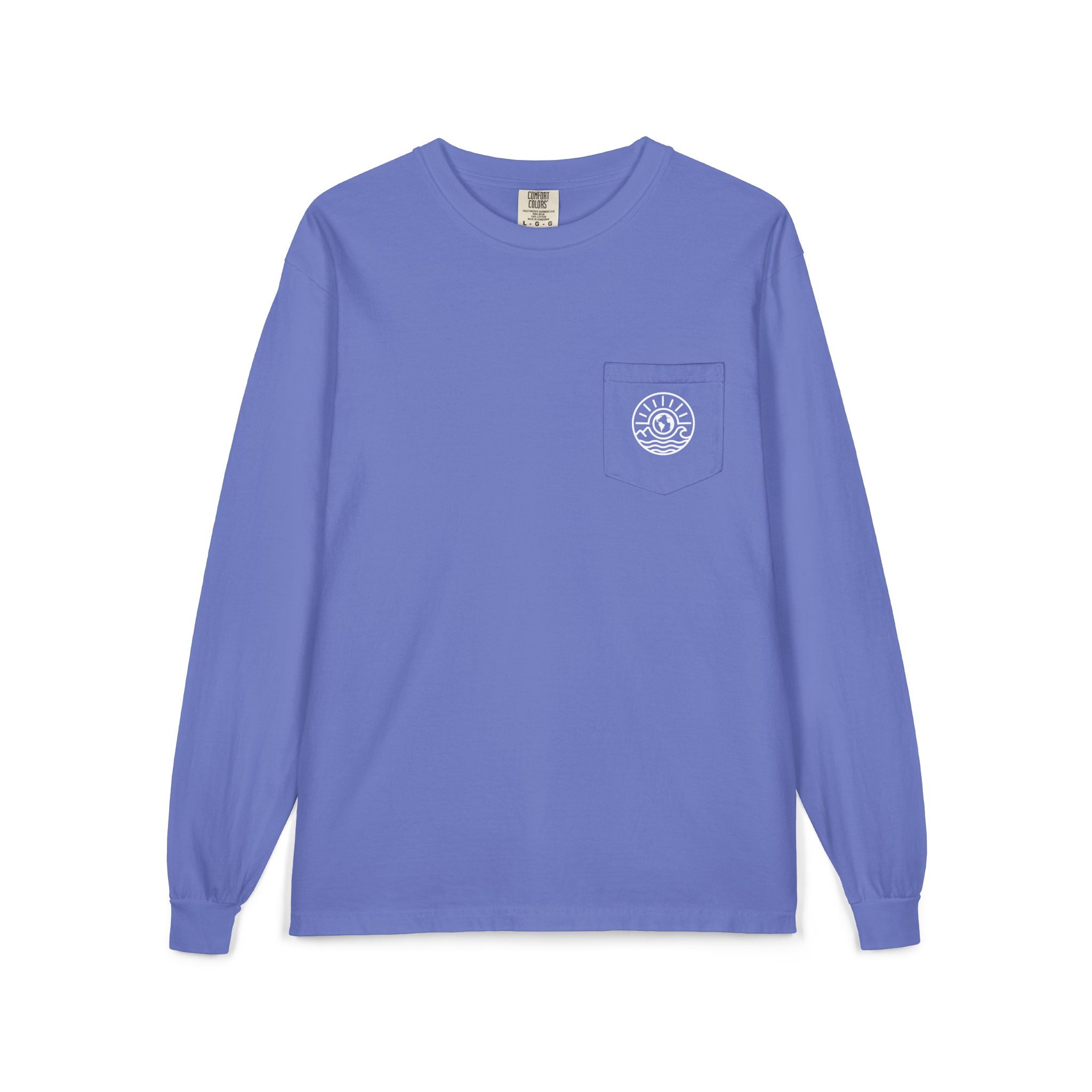 Long Sleeve Pocket T-Shirt — Classic White Cotton Tee