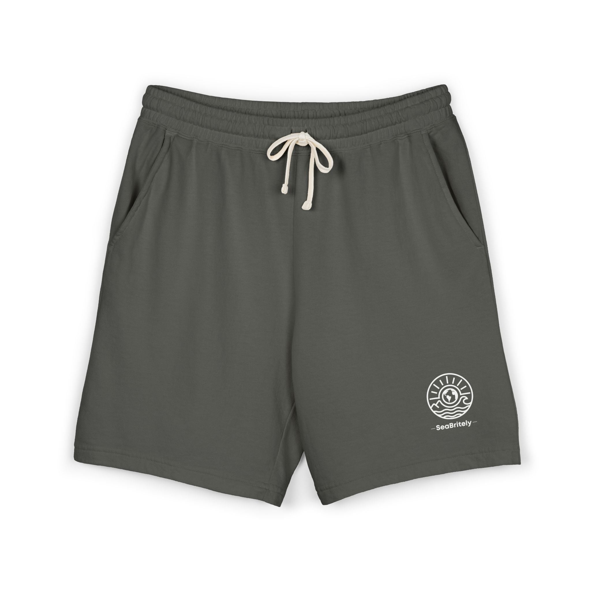 Lightweight Fleece Sweat Shorts — Garment-Dyed Casual Lounge Shorts