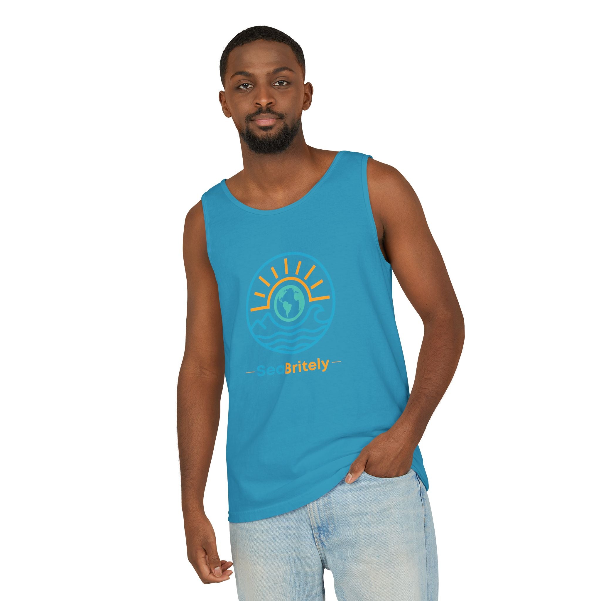 SeaBritey Logo Tank Top — Eco Surf Vibes Graphic Tank