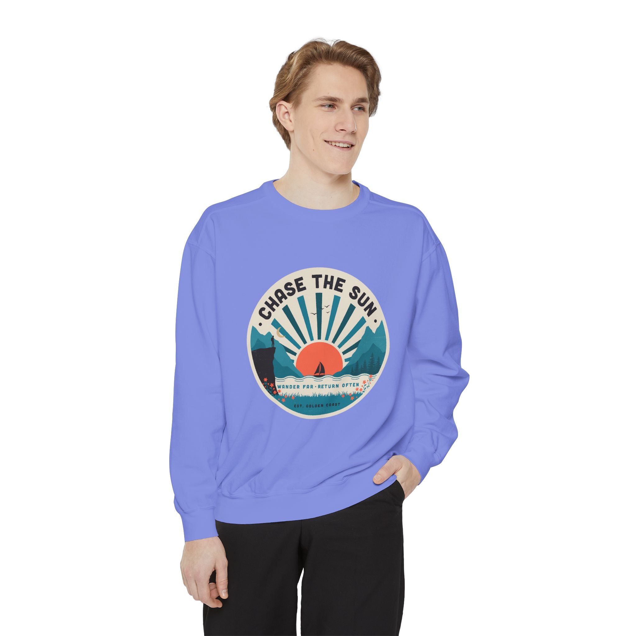 Chase the Sun Vintage Graphic Sweatshirt
