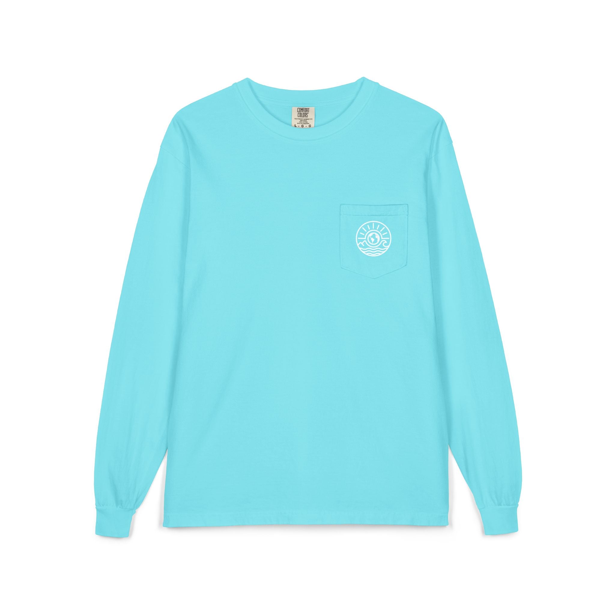 Long Sleeve Pocket T-Shirt — Classic White Cotton Tee