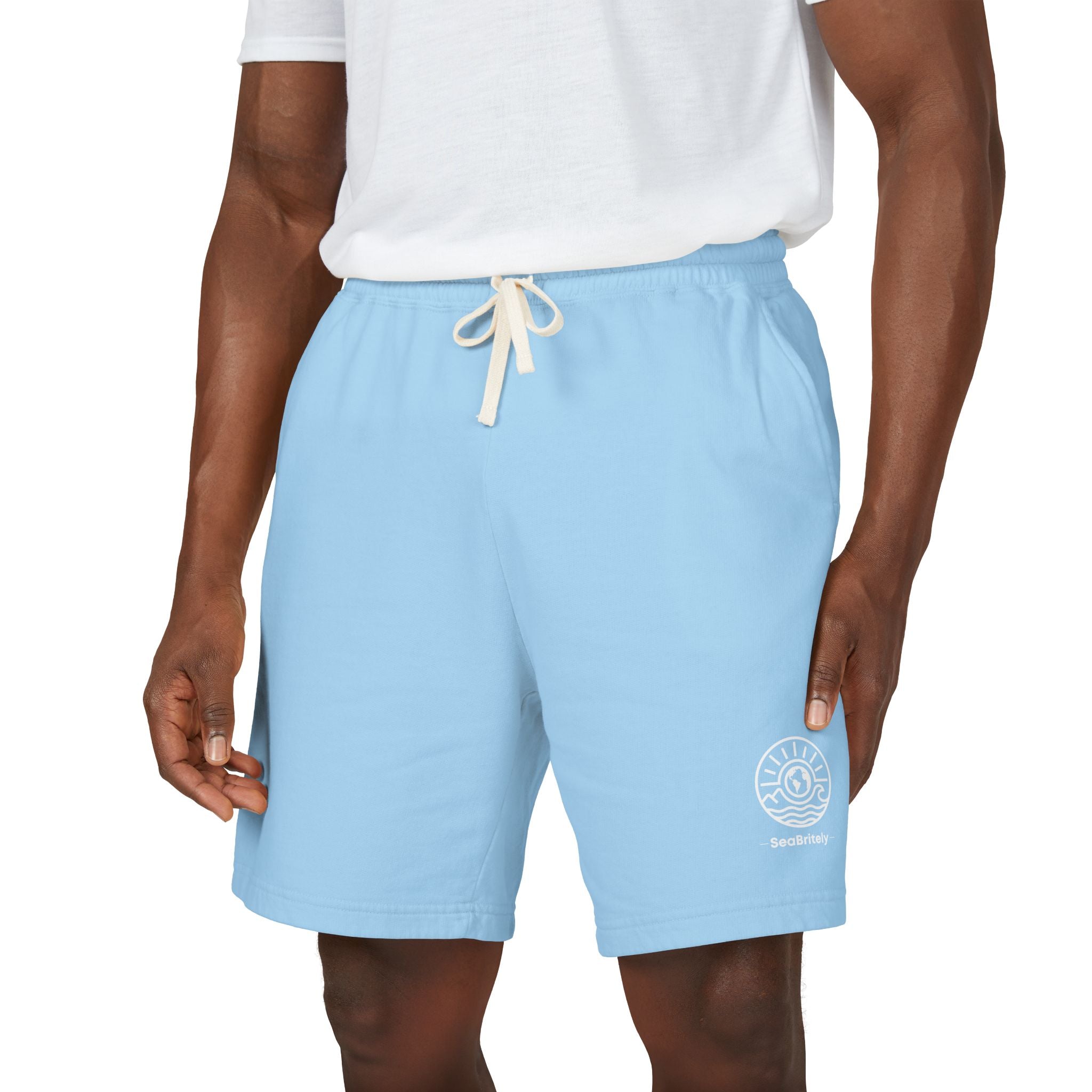 Lightweight Fleece Sweat Shorts — Garment-Dyed Casual Lounge Shorts