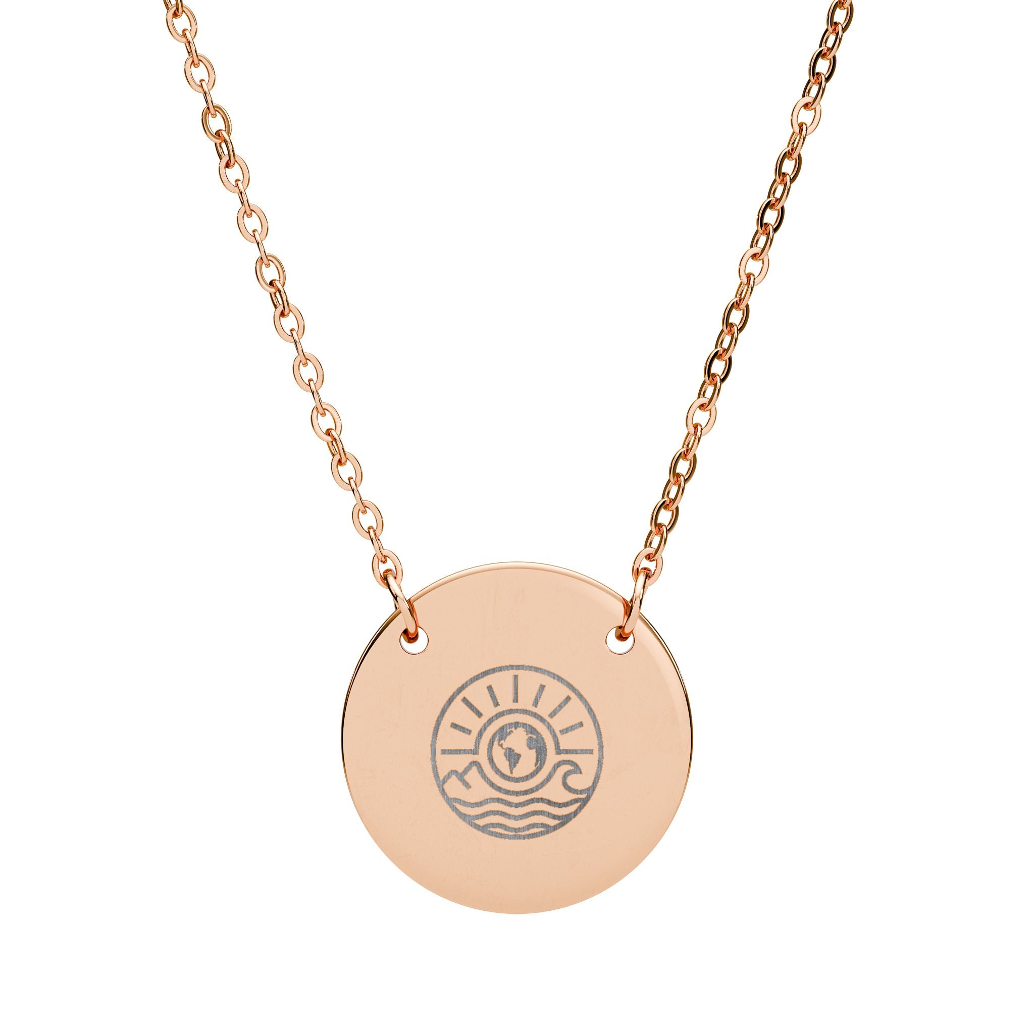 Sea Britely Logo Circle Necklace