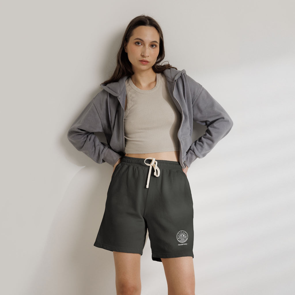 Lightweight Fleece Sweat Shorts — Garment-Dyed Casual Lounge Shorts