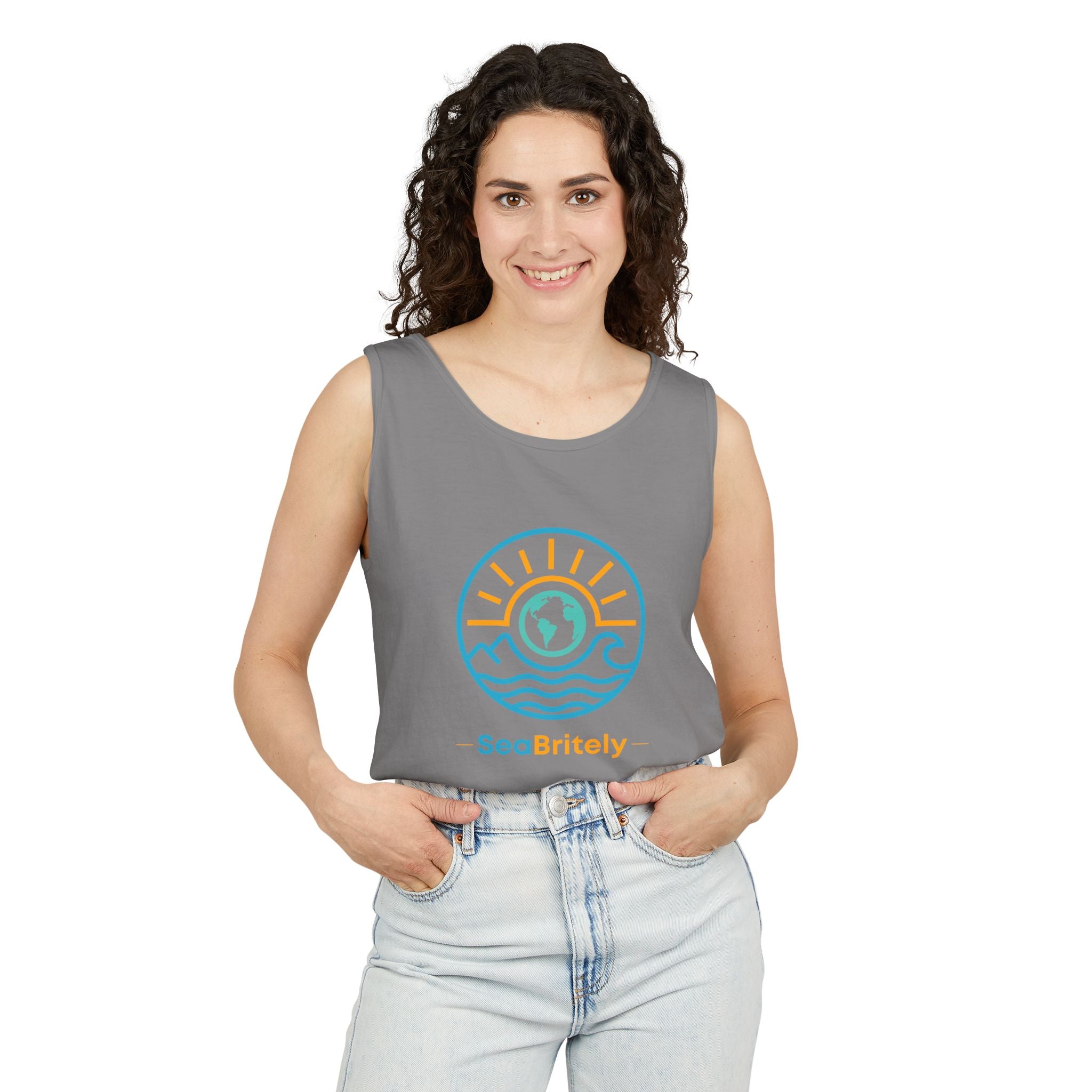 SeaBritey Logo Tank Top — Eco Surf Vibes Graphic Tank