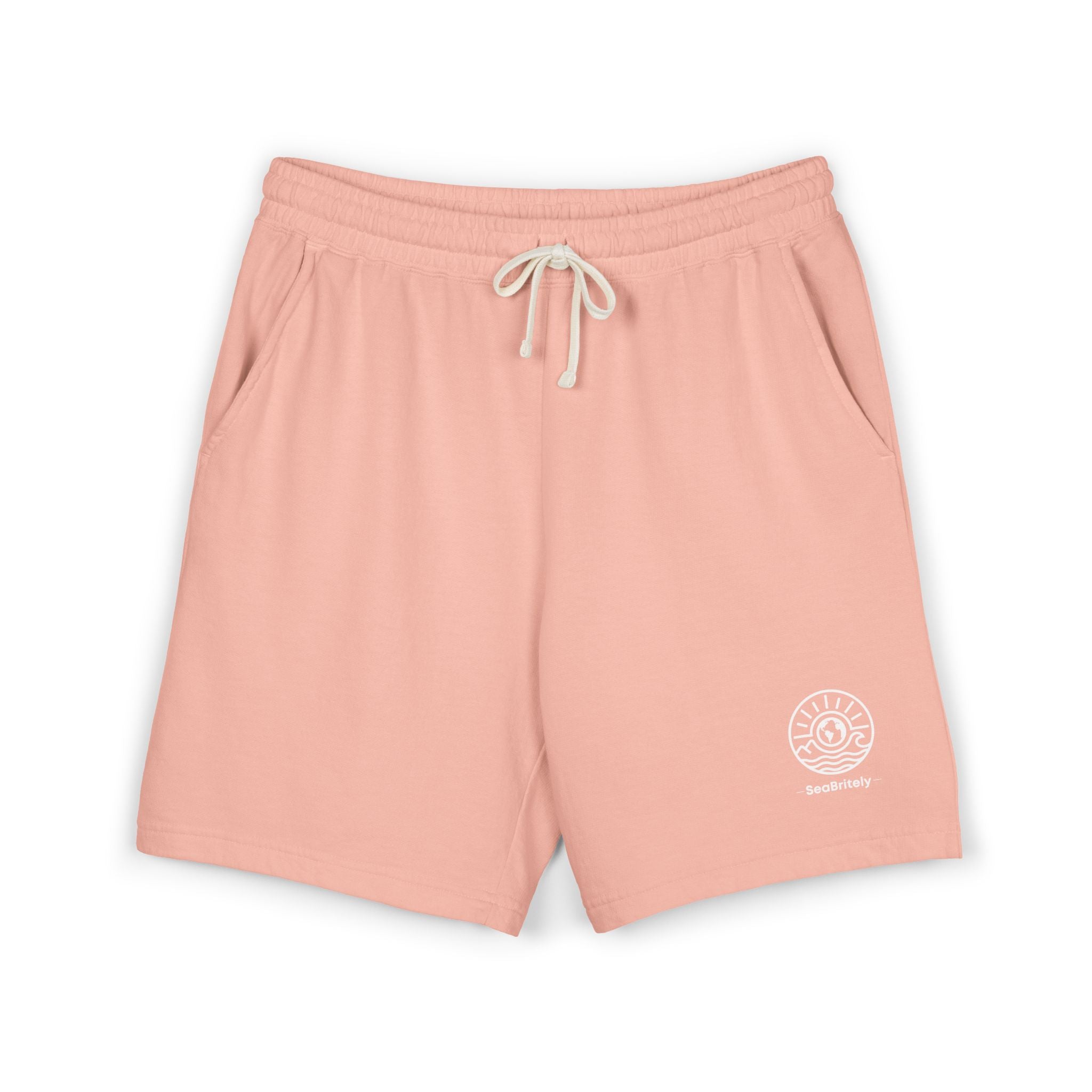 Lightweight Fleece Sweat Shorts — Garment-Dyed Casual Lounge Shorts