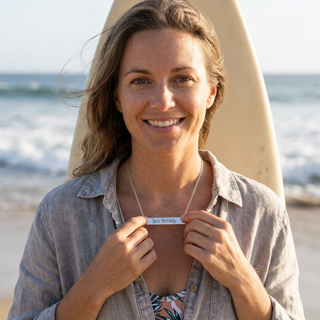 Sea Britely Horizontal Bar Necklace