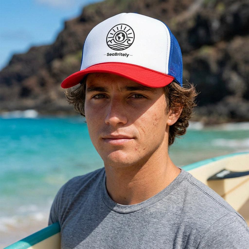 Freedom Over Fear Trucker Cap — Surf Mesh Snapback Hat