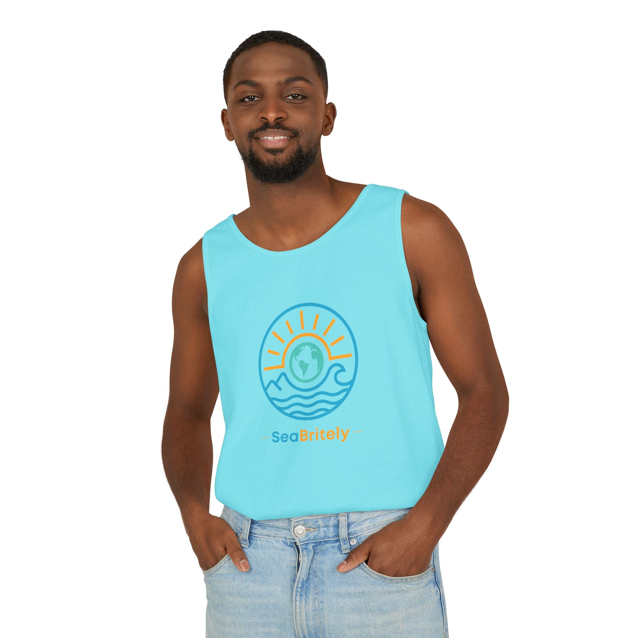 SeaBritey Logo Tank Top — Eco Surf Vibes Graphic Tank