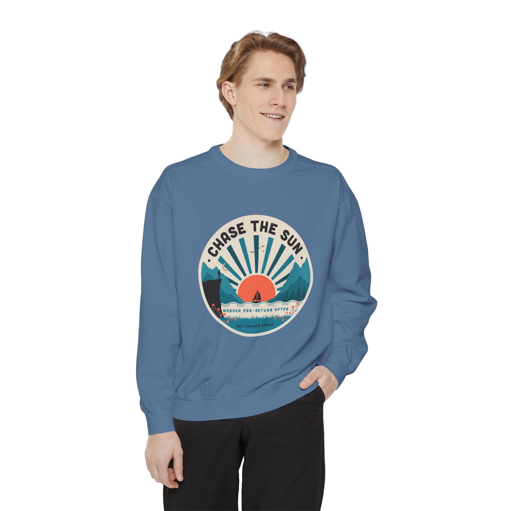 Chase the Sun Vintage Graphic Sweatshirt