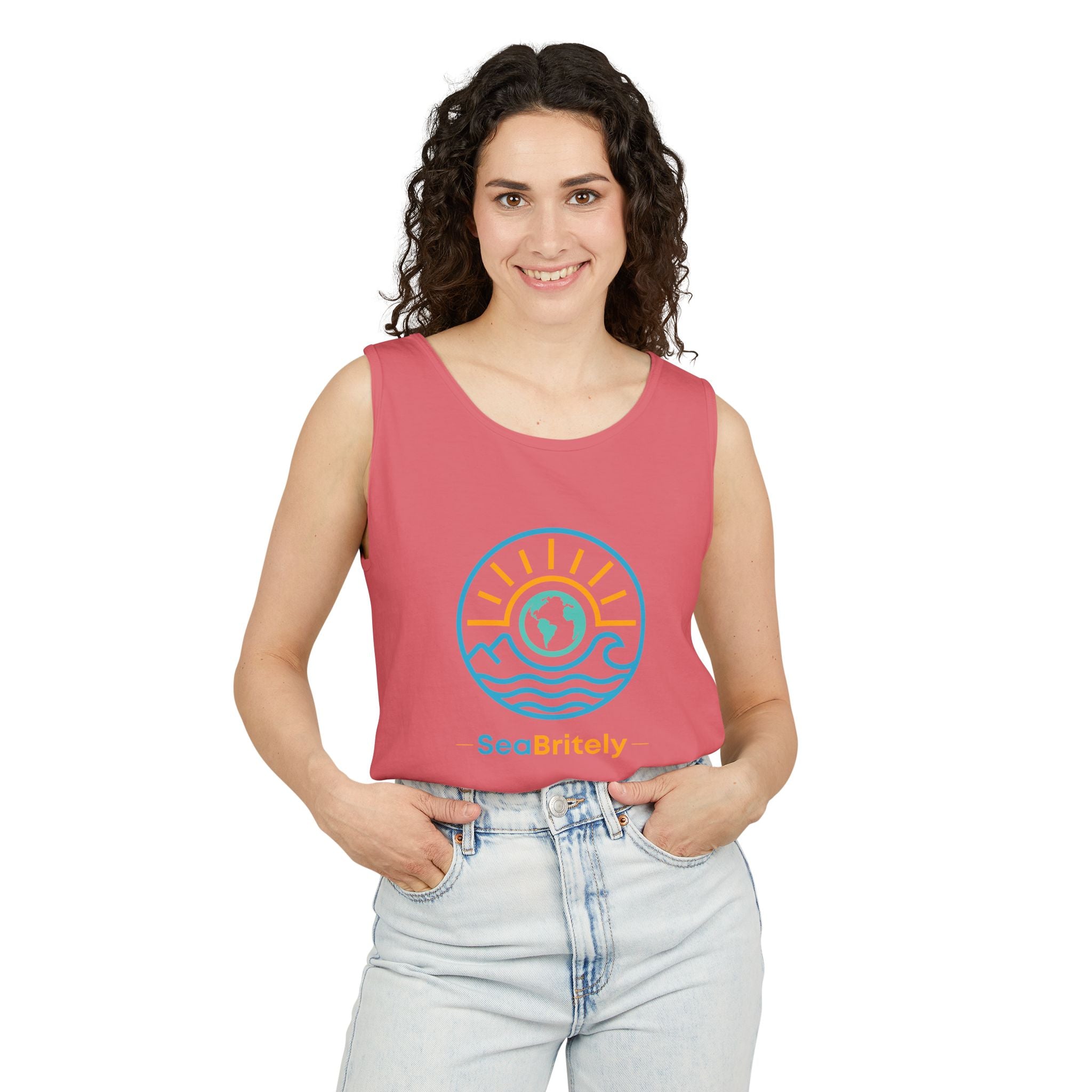 SeaBritey Logo Tank Top — Eco Surf Vibes Graphic Tank