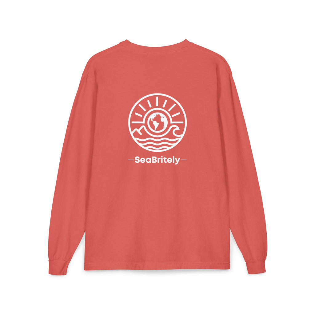 Long Sleeve Pocket T-Shirt — Classic White Cotton Tee