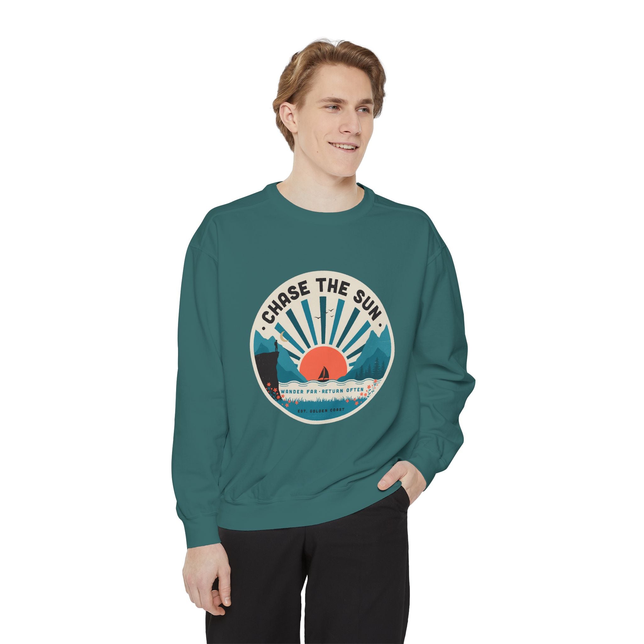 Chase the Sun Vintage Graphic Sweatshirt