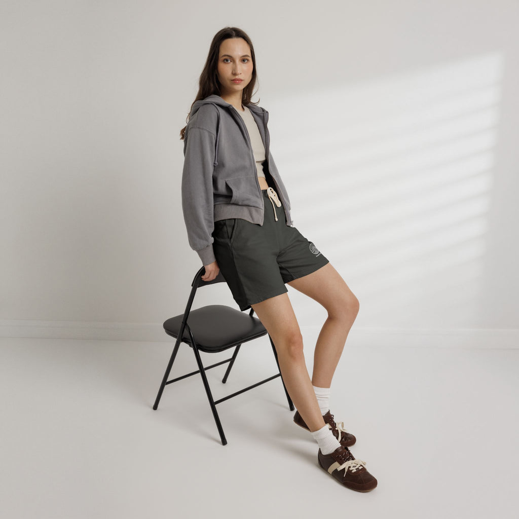 Lightweight Fleece Sweat Shorts — Garment-Dyed Casual Lounge Shorts