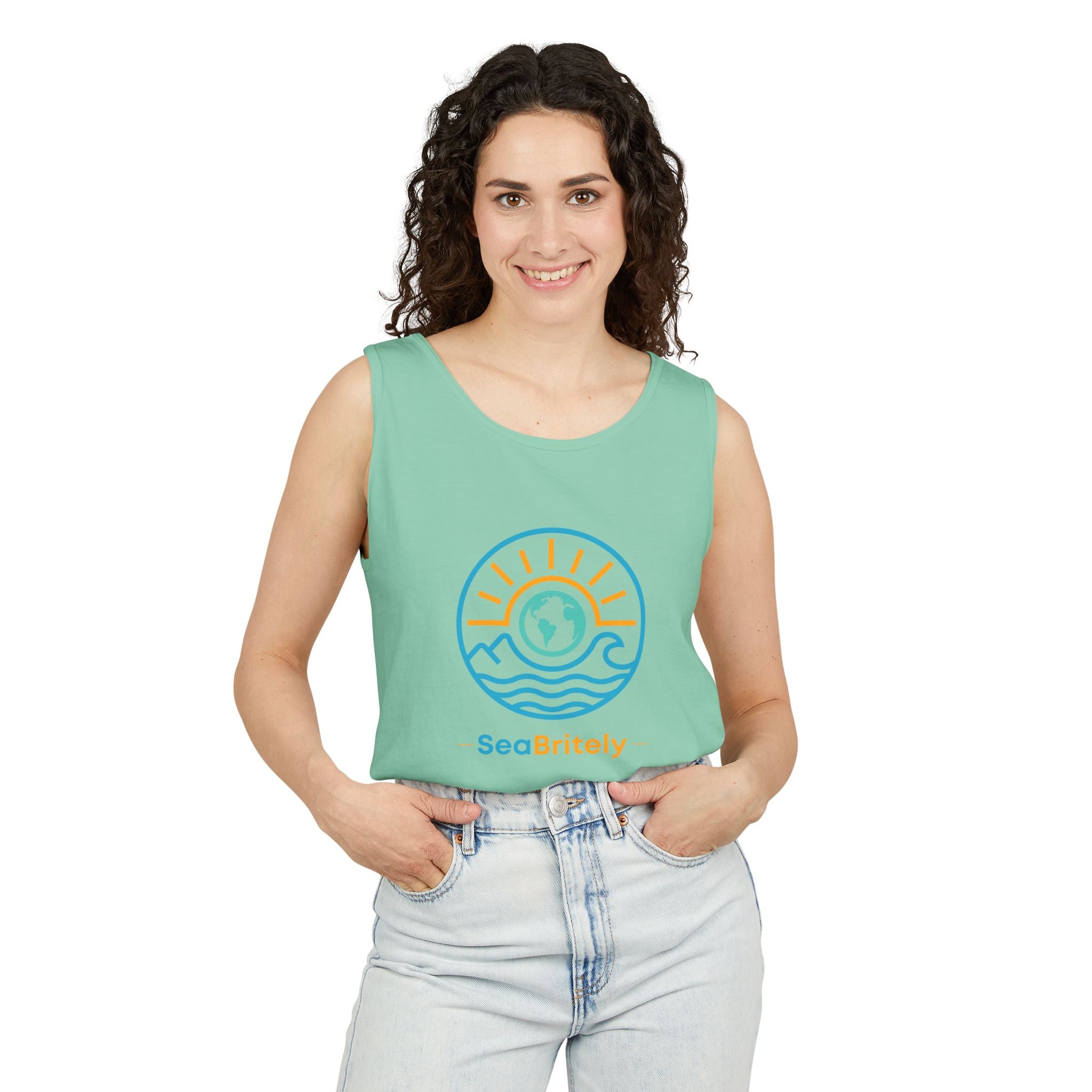 SeaBritey Logo Tank Top — Eco Surf Vibes Graphic Tank