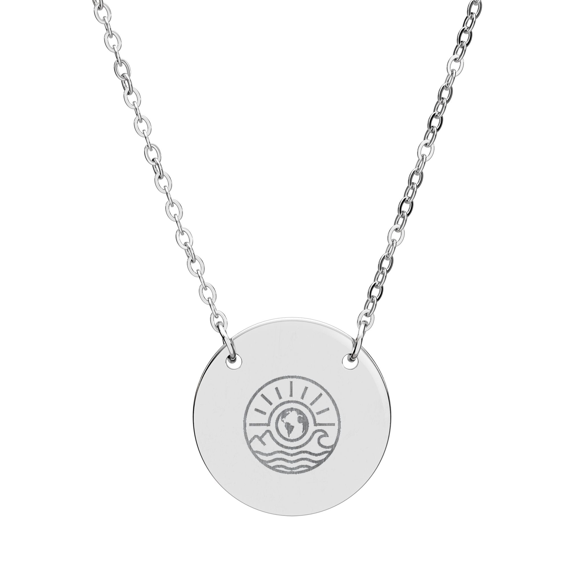 Sea Britely Logo Circle Necklace