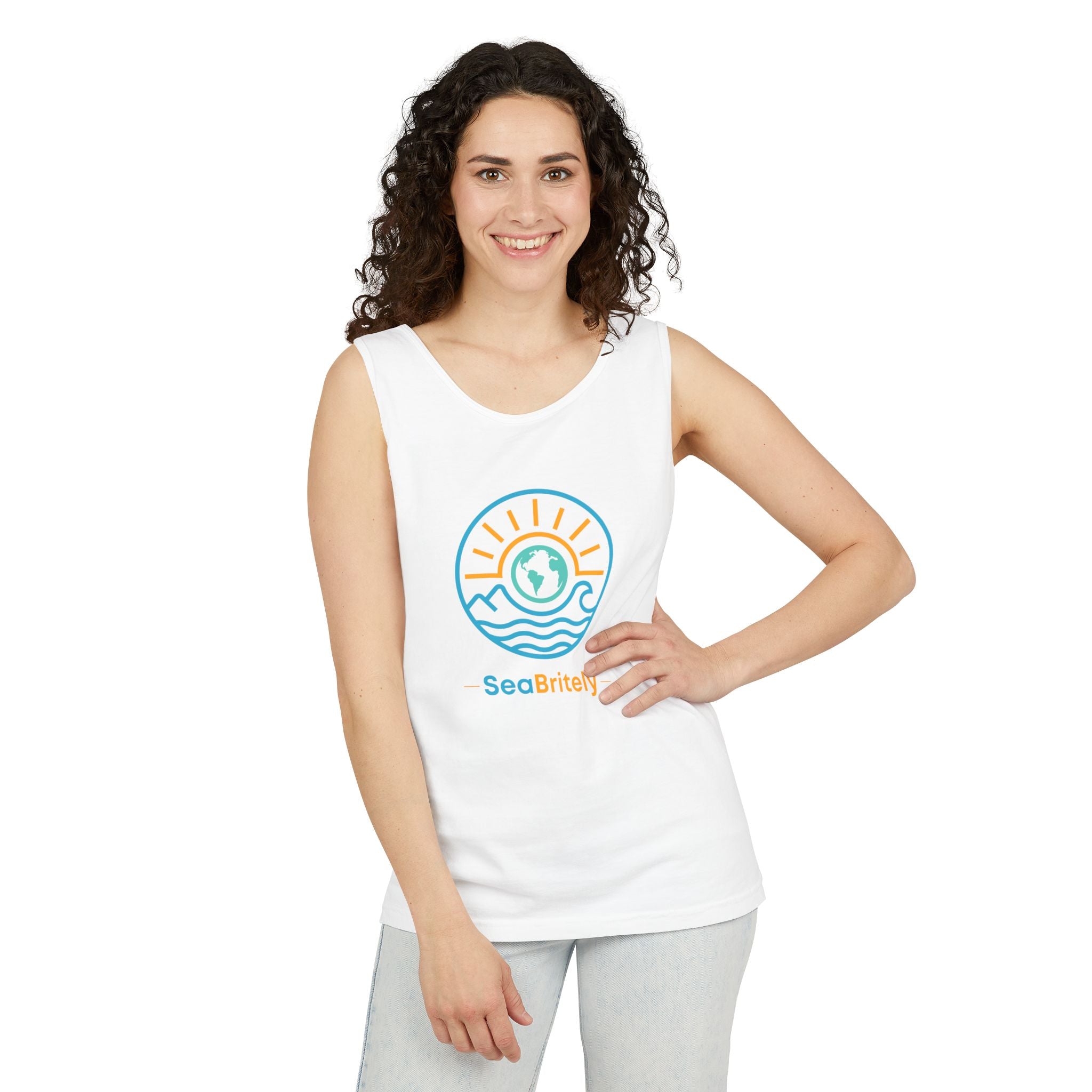 SeaBritey Logo Tank Top — Eco Surf Vibes Graphic Tank