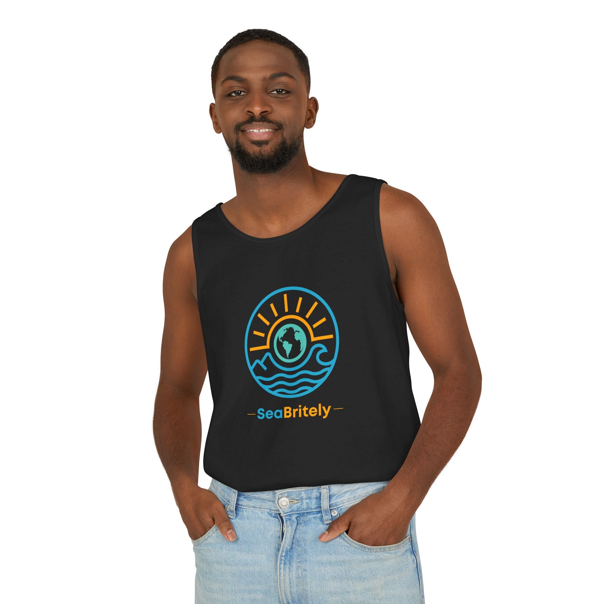 SeaBritey Logo Tank Top — Eco Surf Vibes Graphic Tank