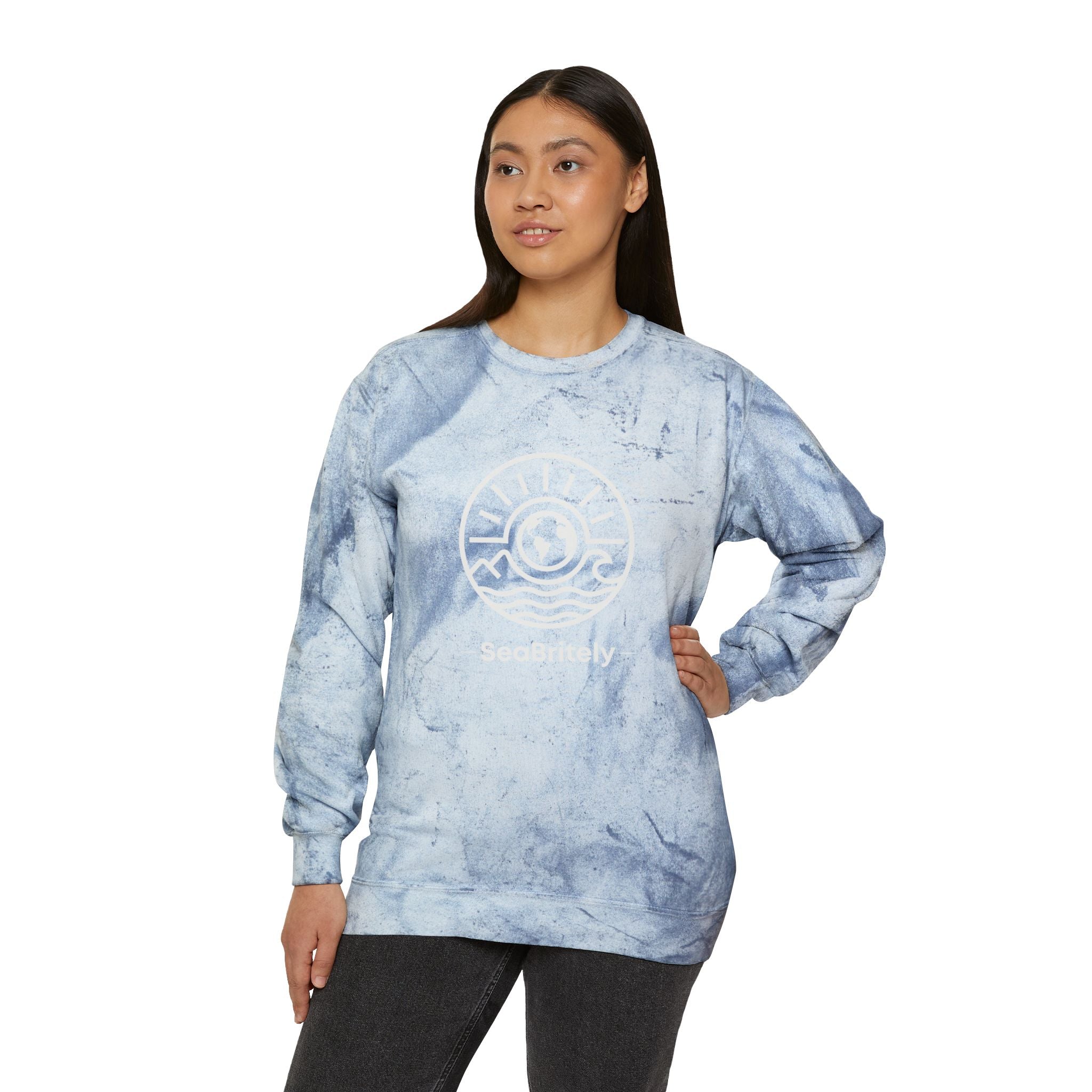 Sea Britely Tie-Dye Crewneck Sweatshirt