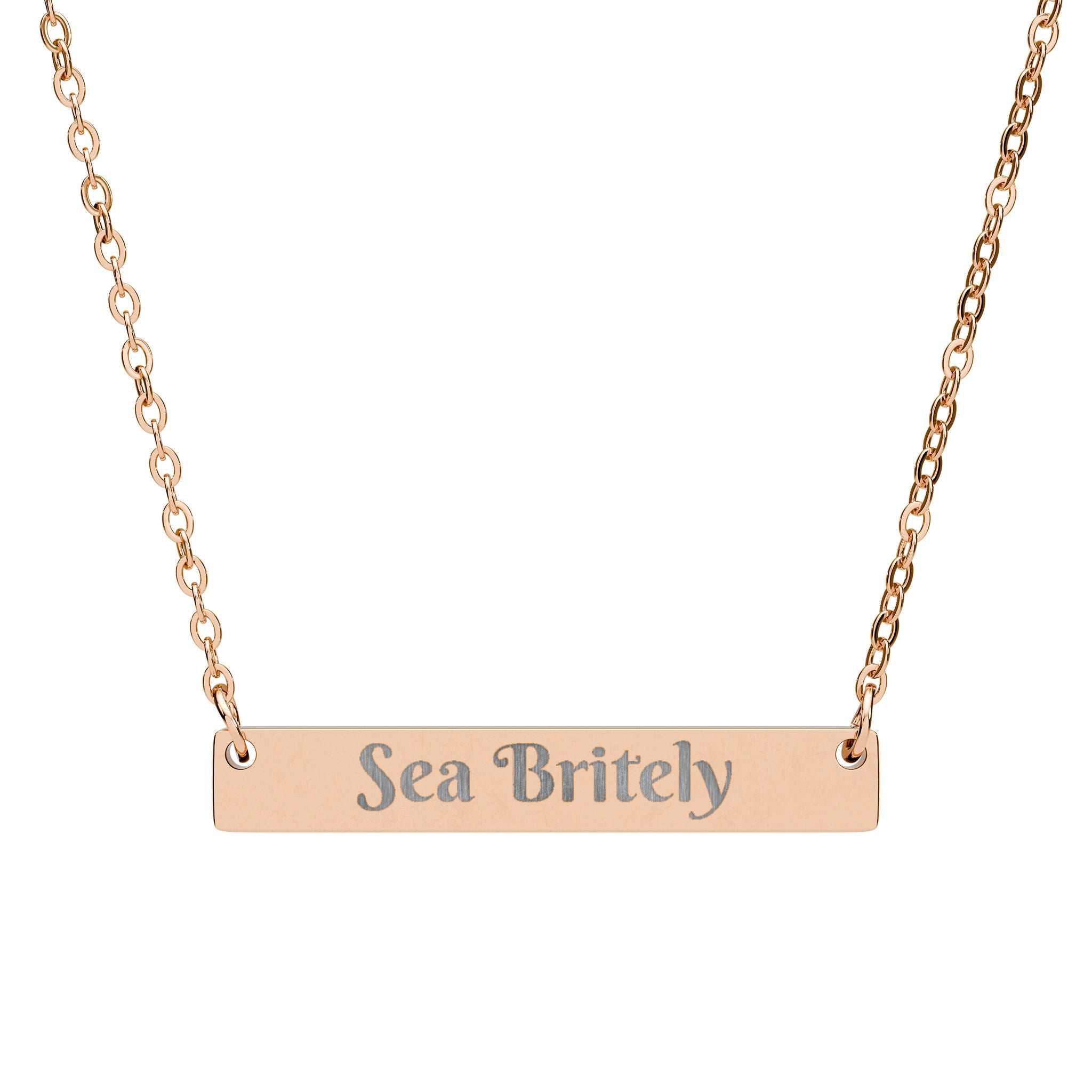 Sea Britely Horizontal Bar Necklace